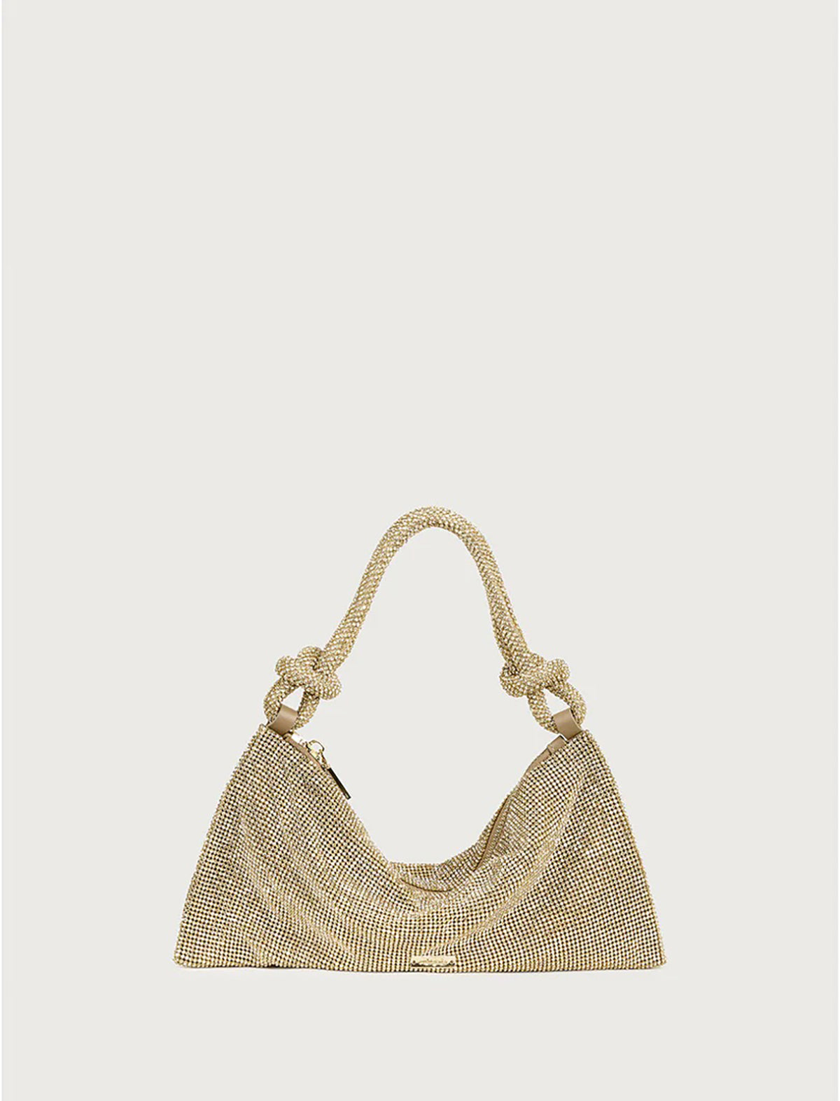 CULT GAIA Hera Nano Rhinestone Shoulder Bag in Sand Dollar