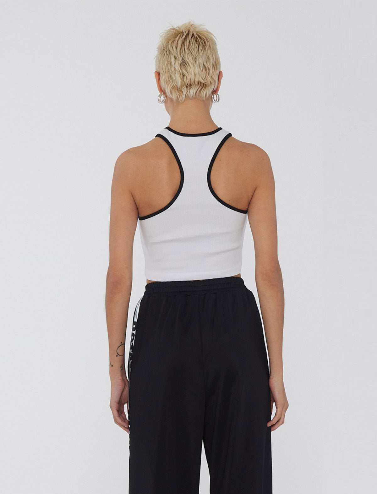ROTATE SUNDAY 6 Organic Cotton Ribbed Tank Top in White