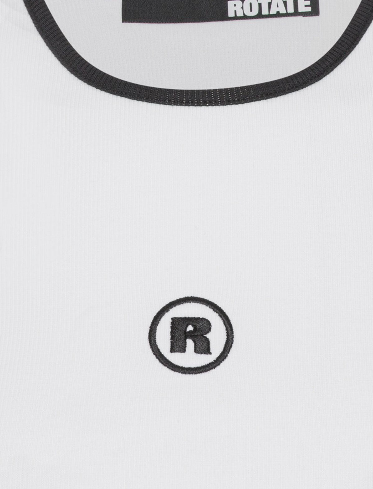 ROTATE SUNDAY 6 Organic Cotton Ribbed Tank Top in White