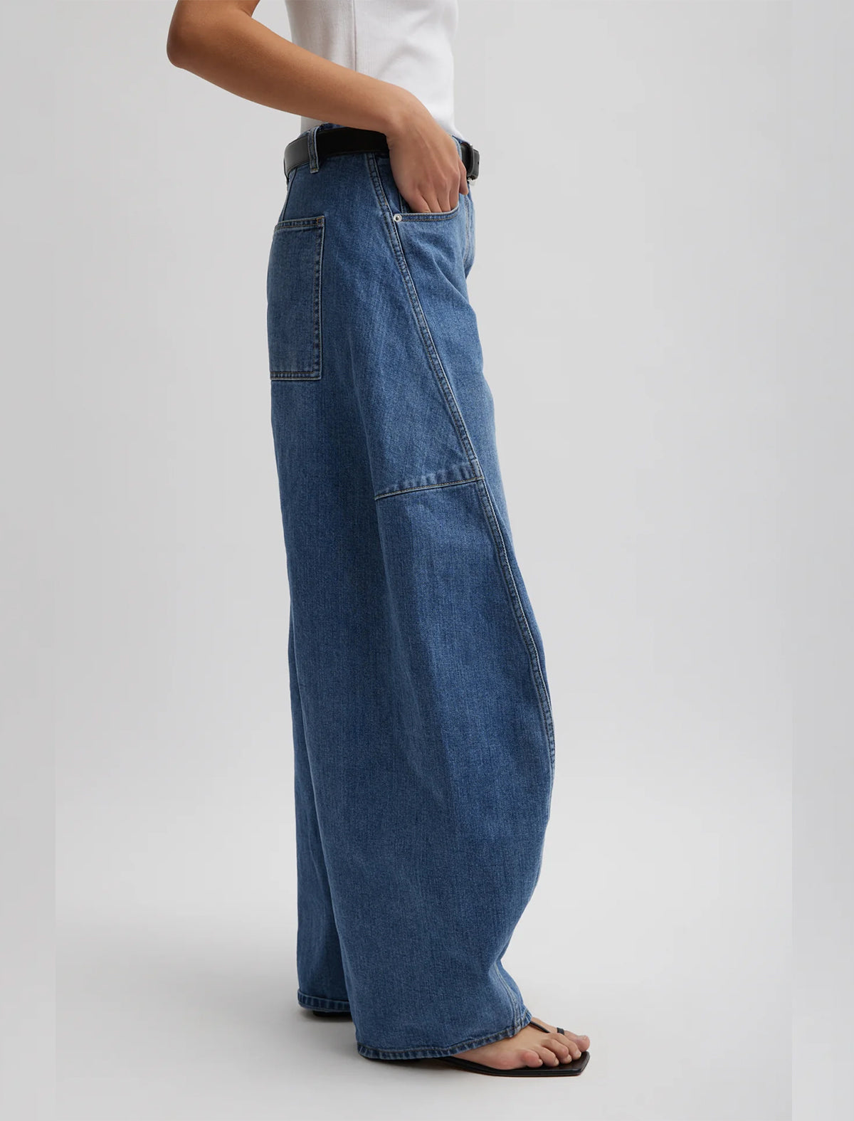 TIBI Denim Sid Jeans in Classic Wash