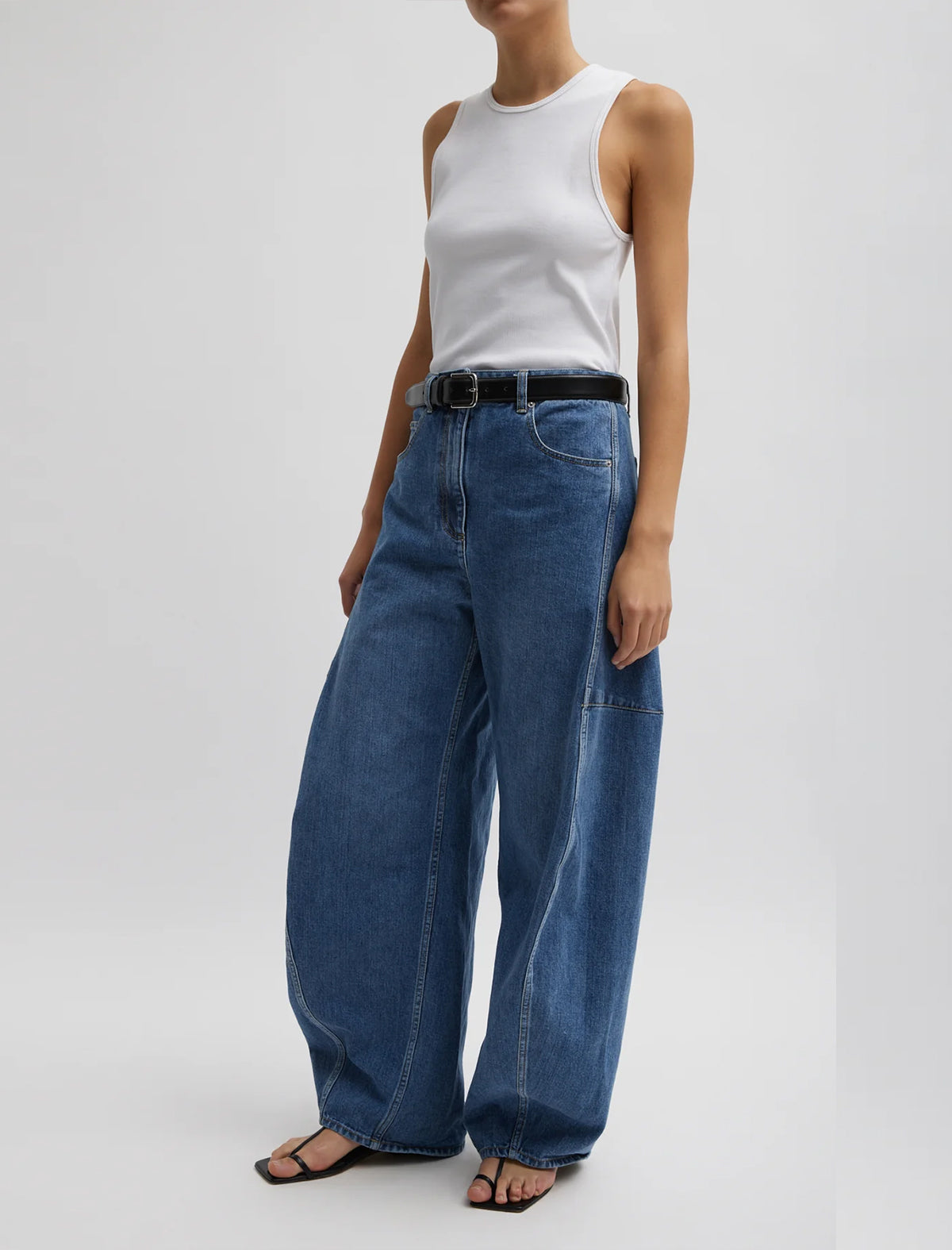 TIBI Denim Sid Jeans in Classic Wash