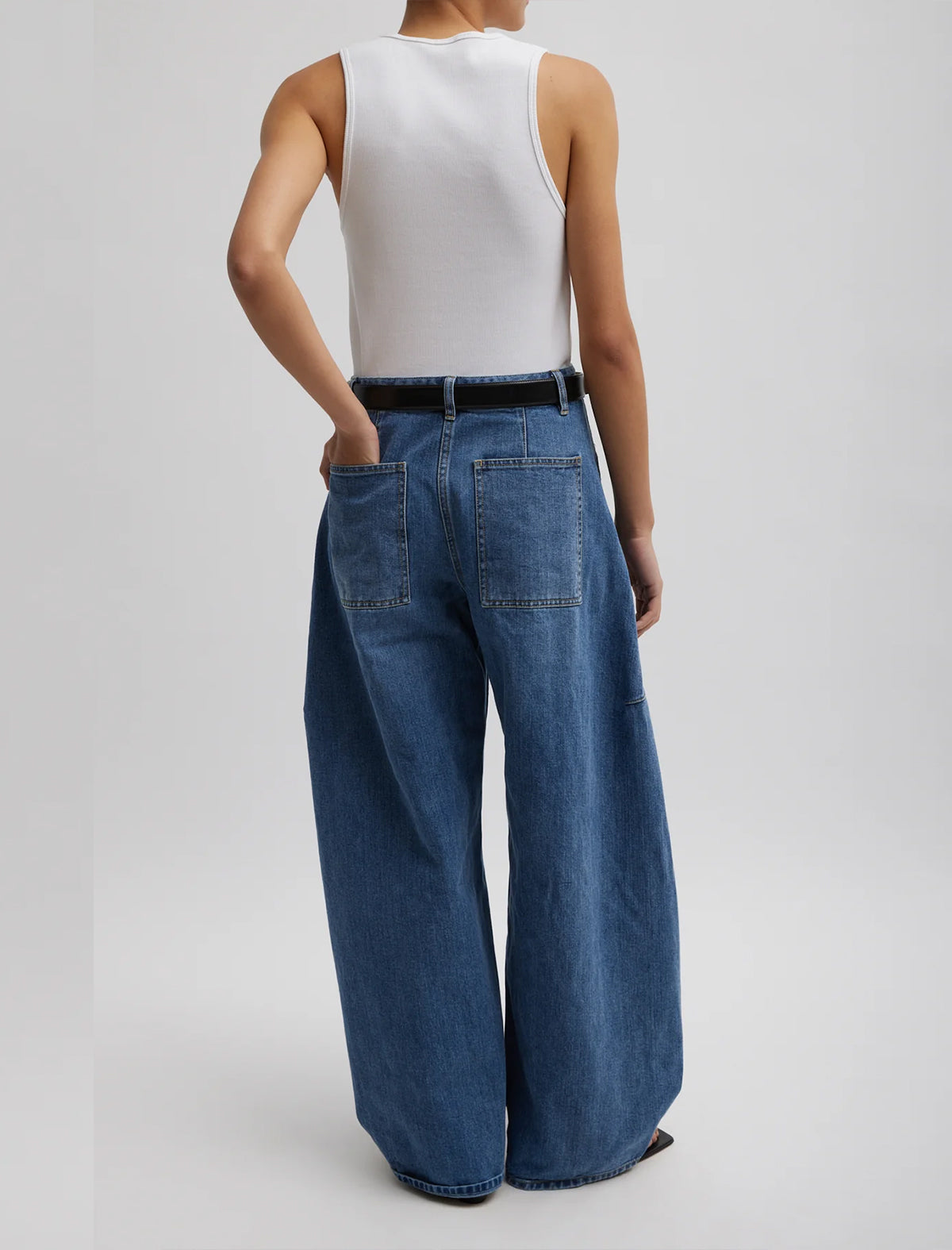 TIBI Denim Sid Jeans in Classic Wash