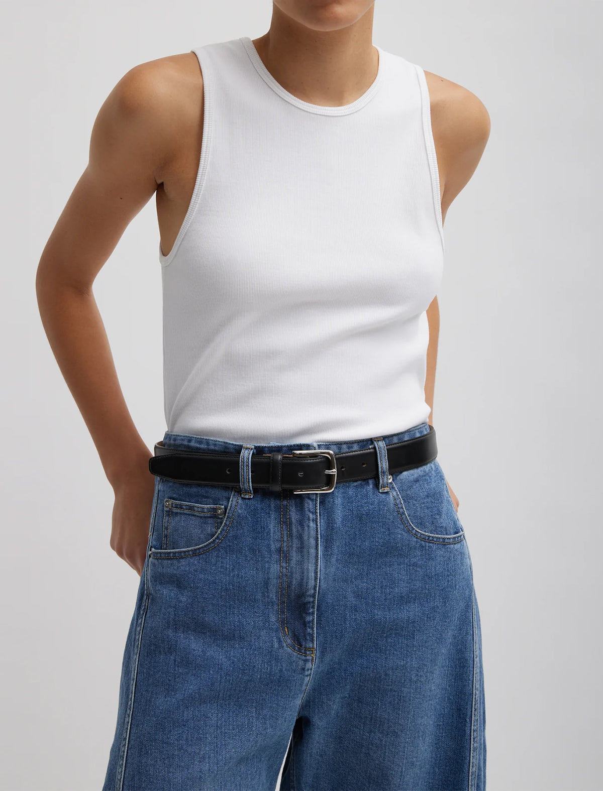 TIBI Denim Sid Jeans in Classic Wash