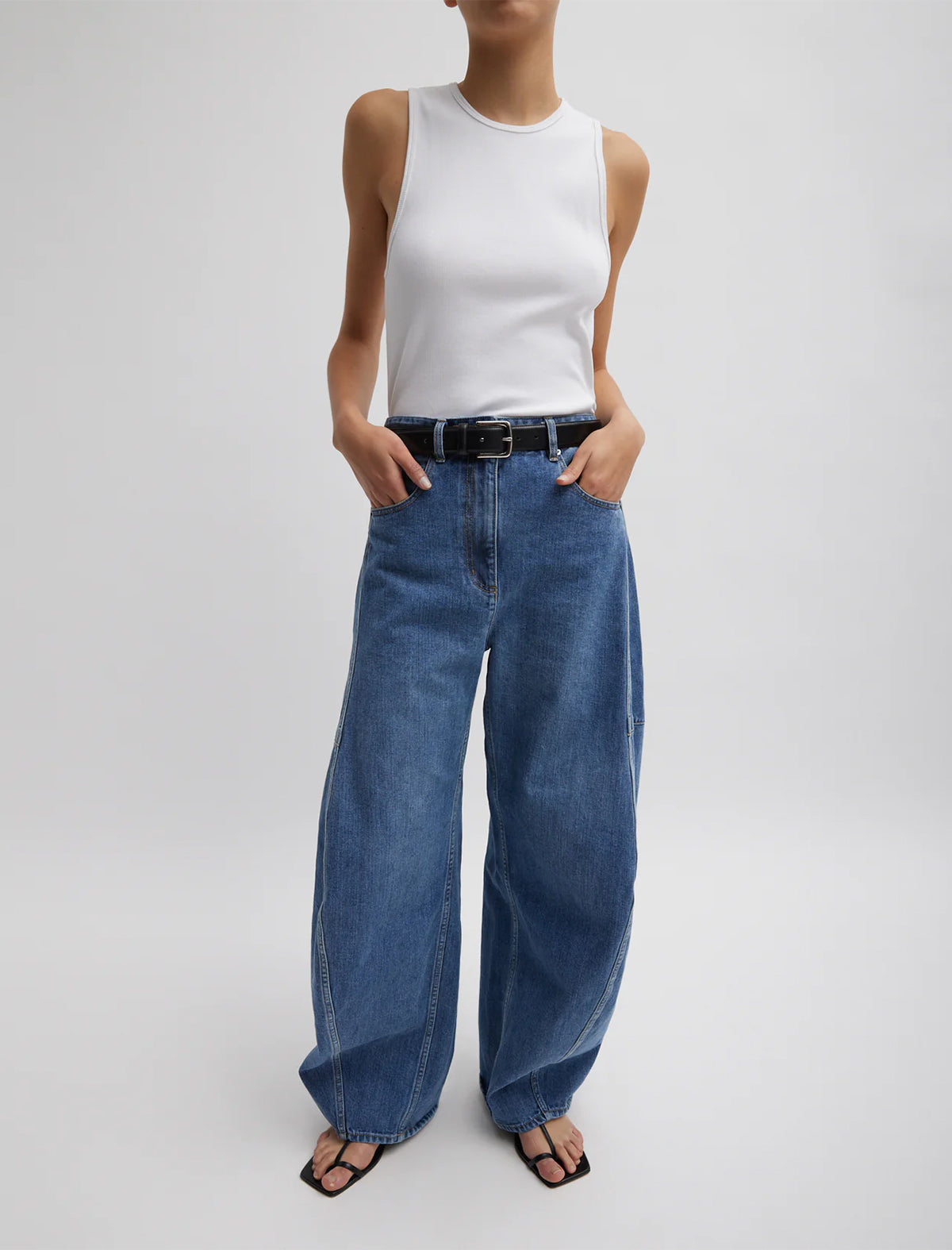 TIBI Denim Sid Jeans in Classic Wash