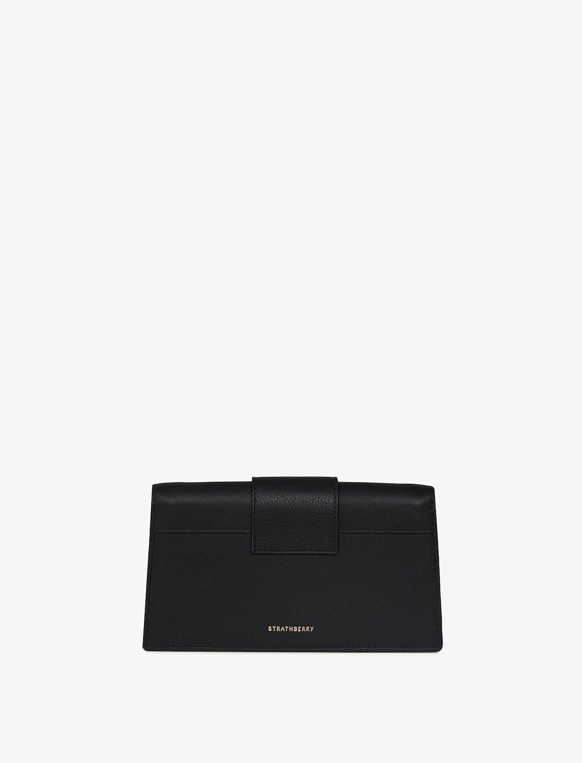 STRATHBERRY Crescent Bag On A Chain Leather in Black