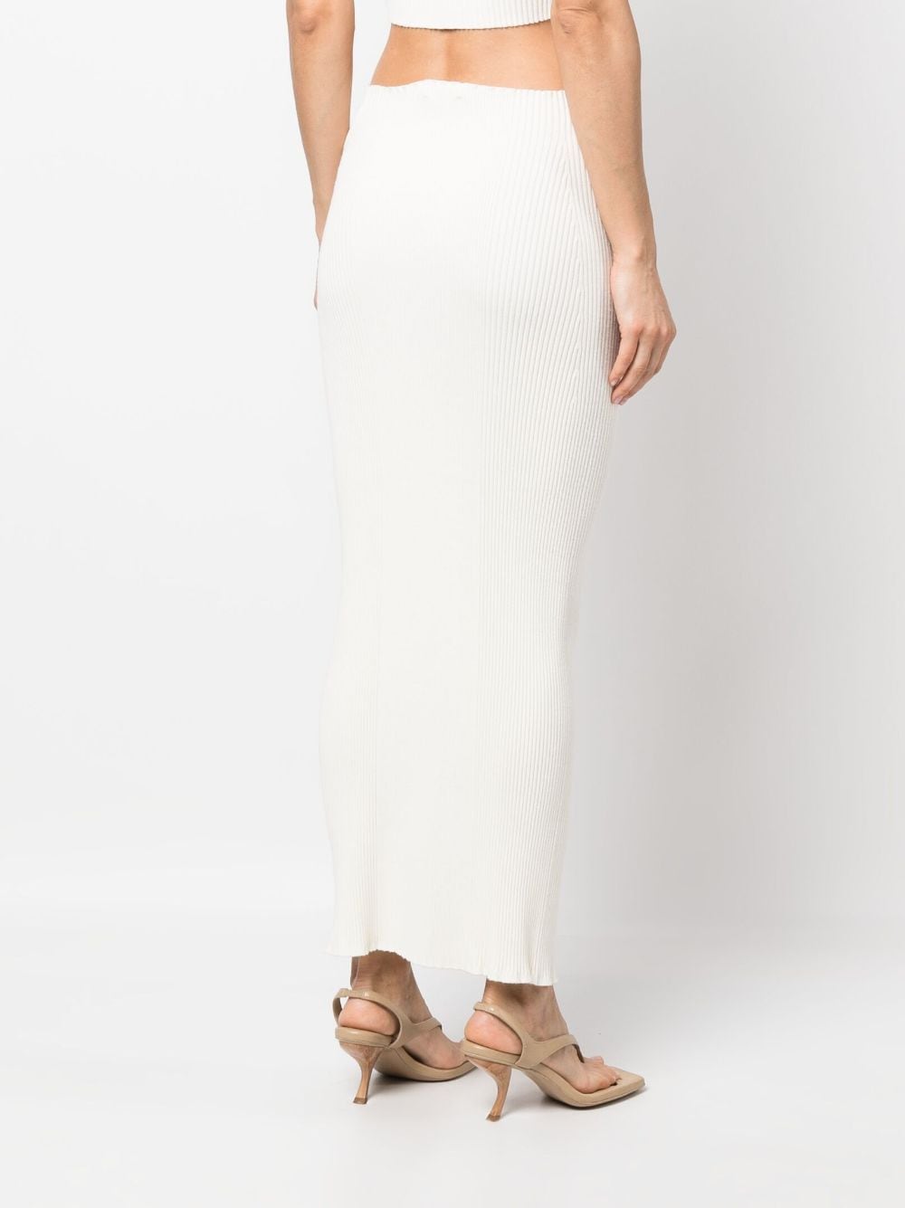 AERON ZERO004 Long Skirt in Creme