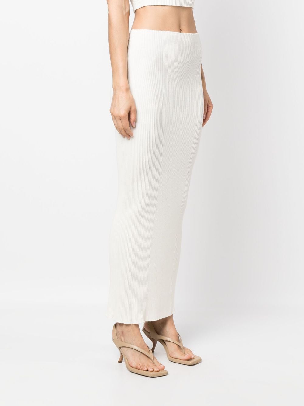 AERON ZERO004 Long Skirt in Creme