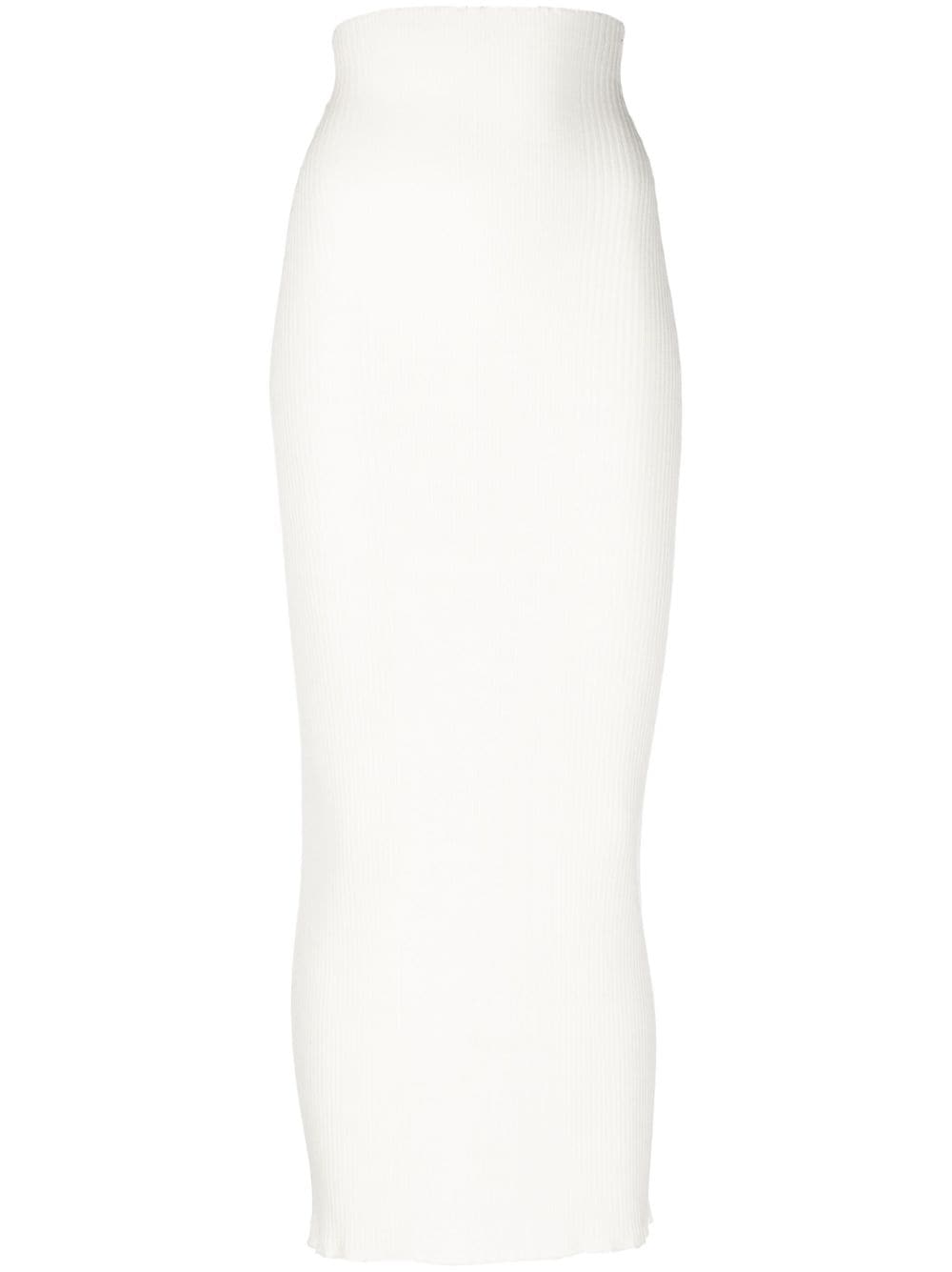 AERON ZERO004 Long Skirt in Creme