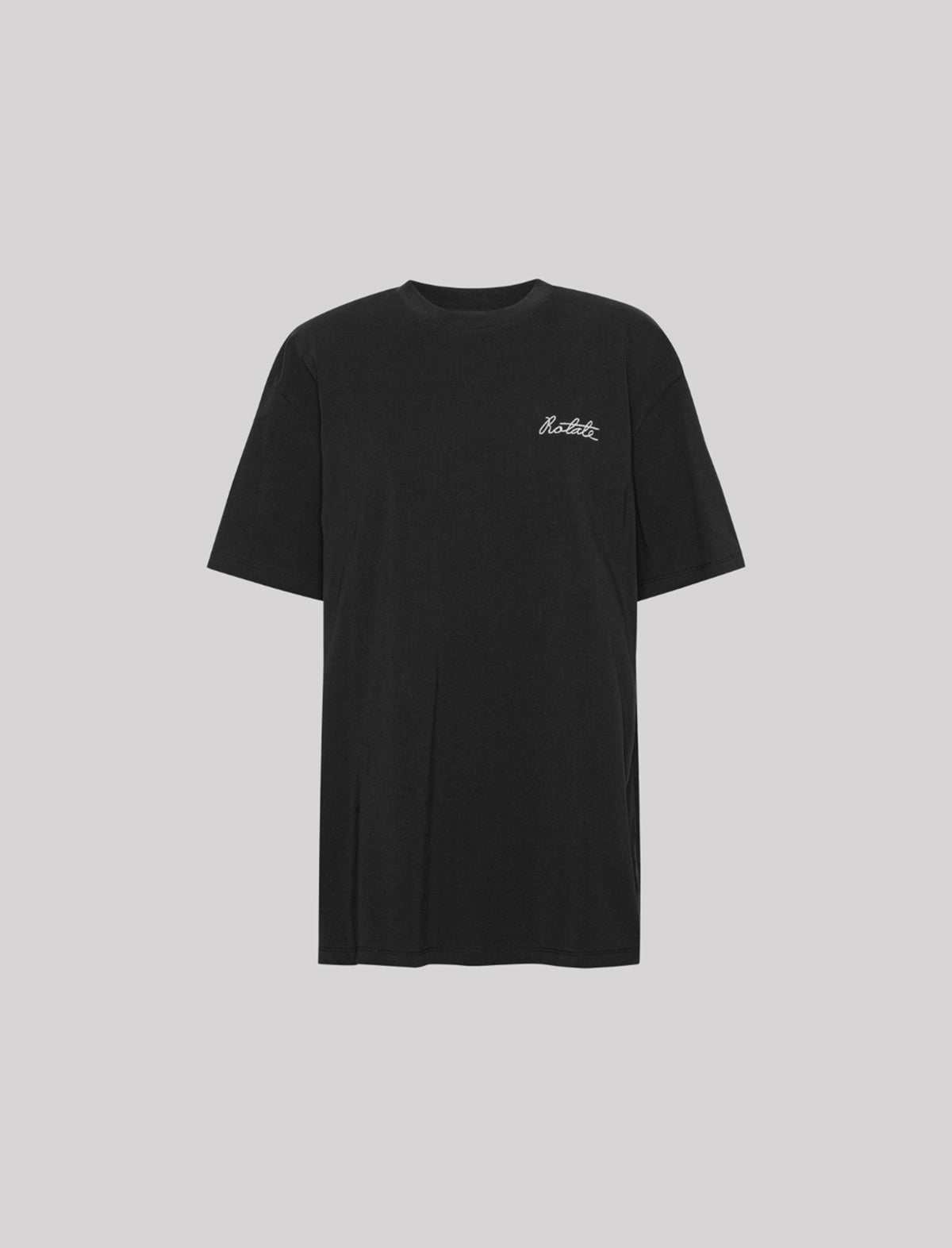 ROTATE BIRGER CHRISTENSEN Oversized Logo T-Shirt In Black