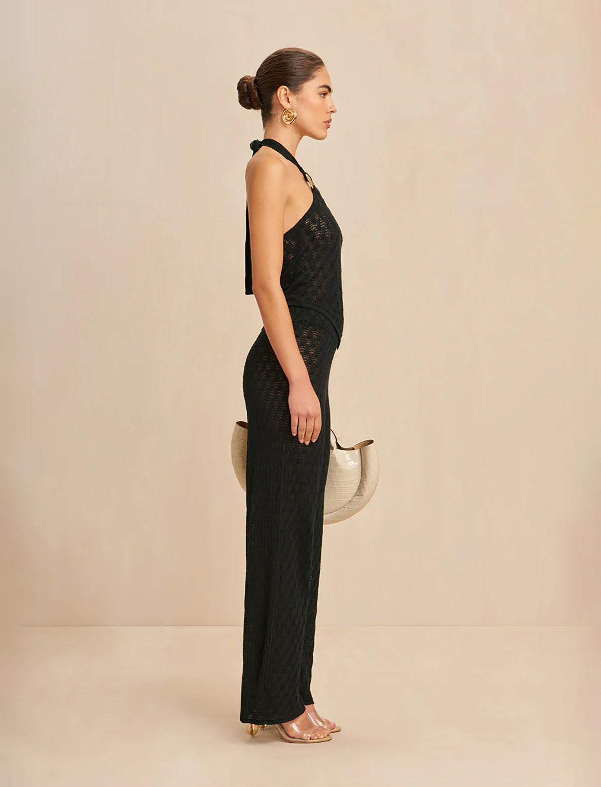 CULT GAIA Jayla Knit Pant in Black
