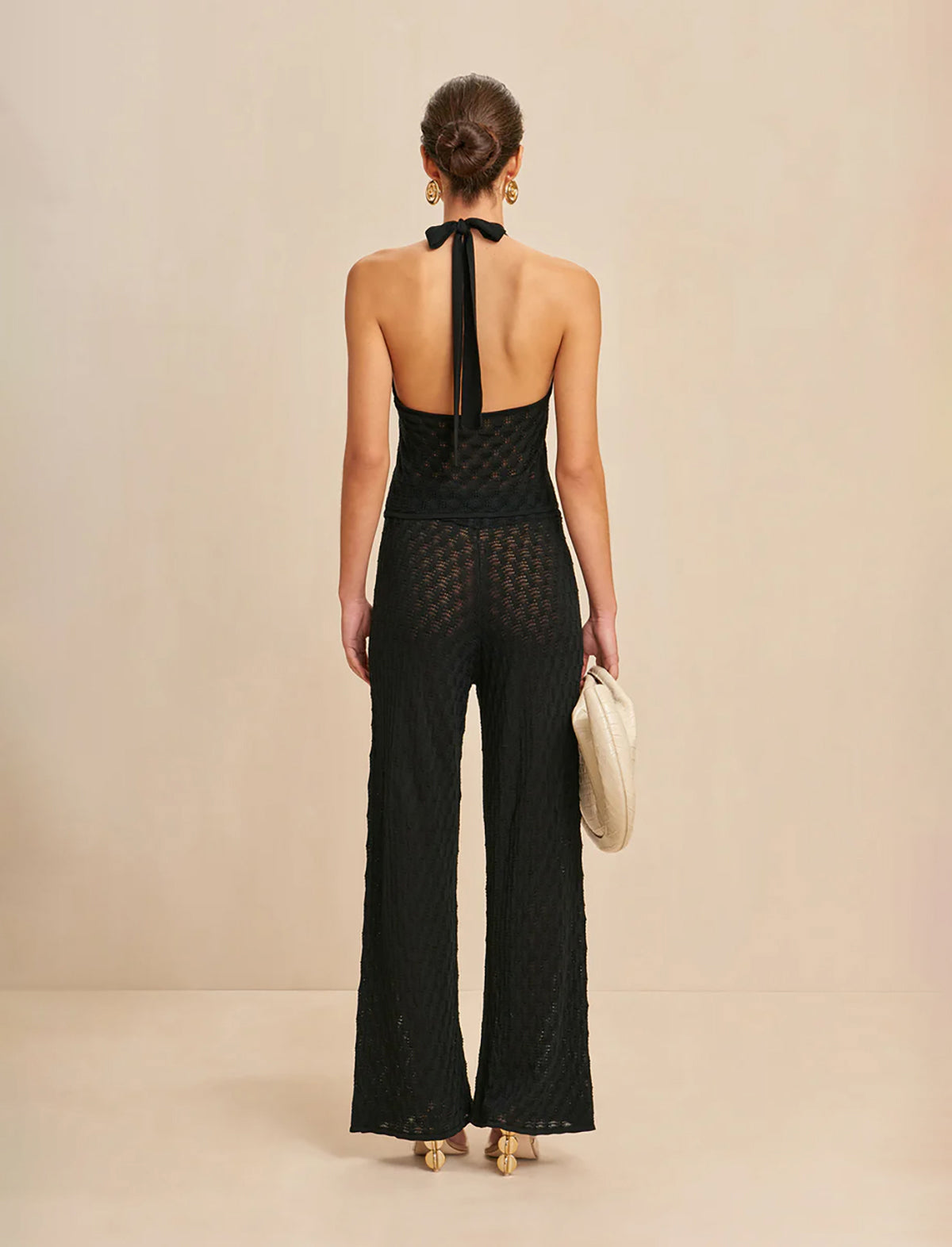 CULT GAIA Jayla Knit Pant in Black