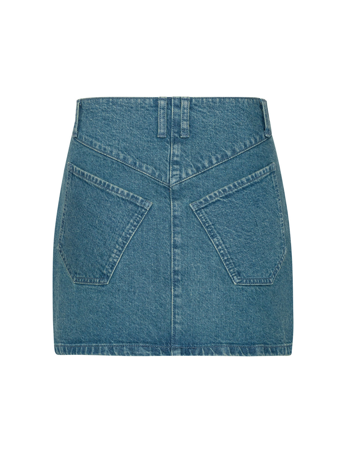 REMAIN Denim Skirt in Bering Sea