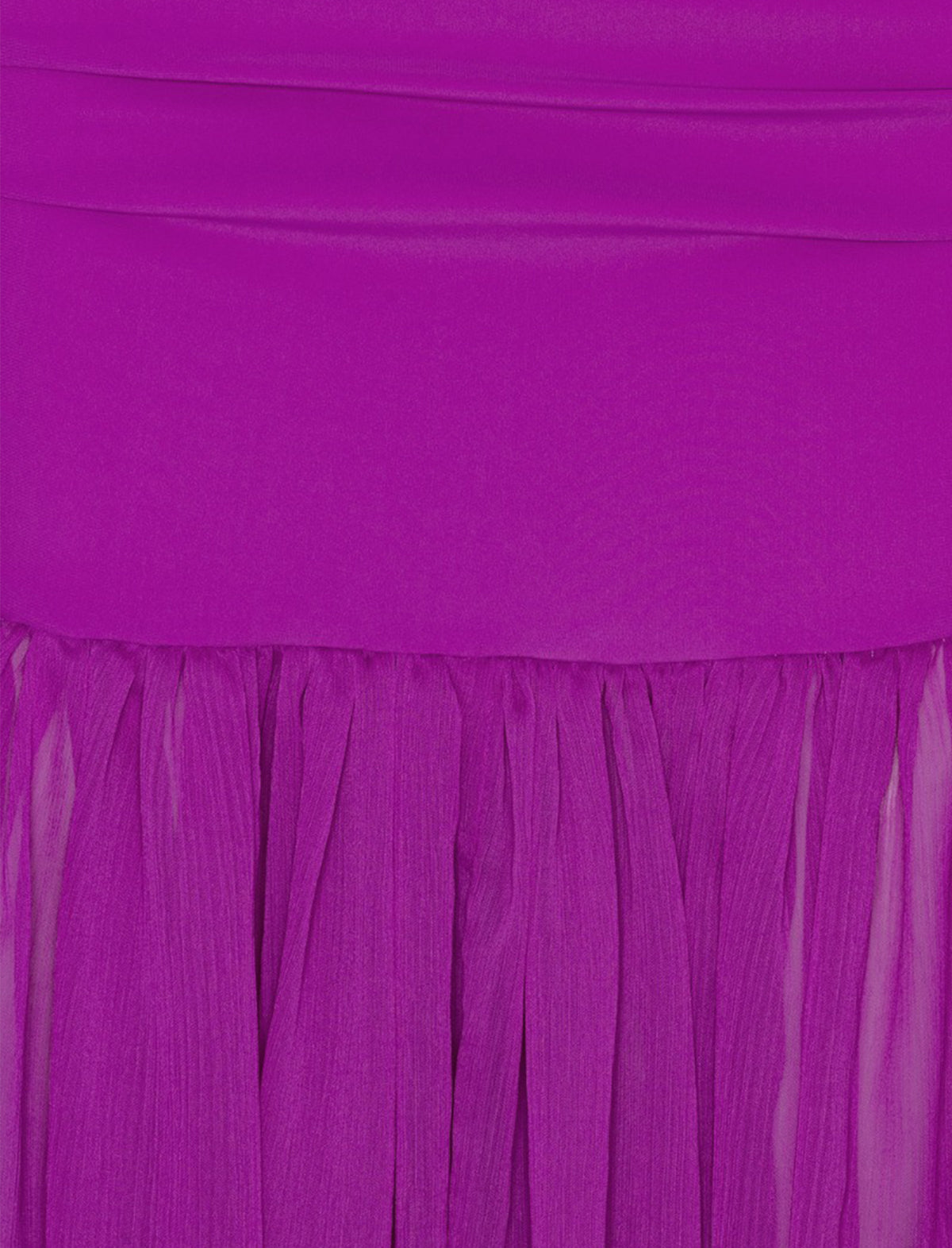 ROTATE BIRGER CHRISTENSEN Chiffon Puff Sleeve Dress In Fuchsia