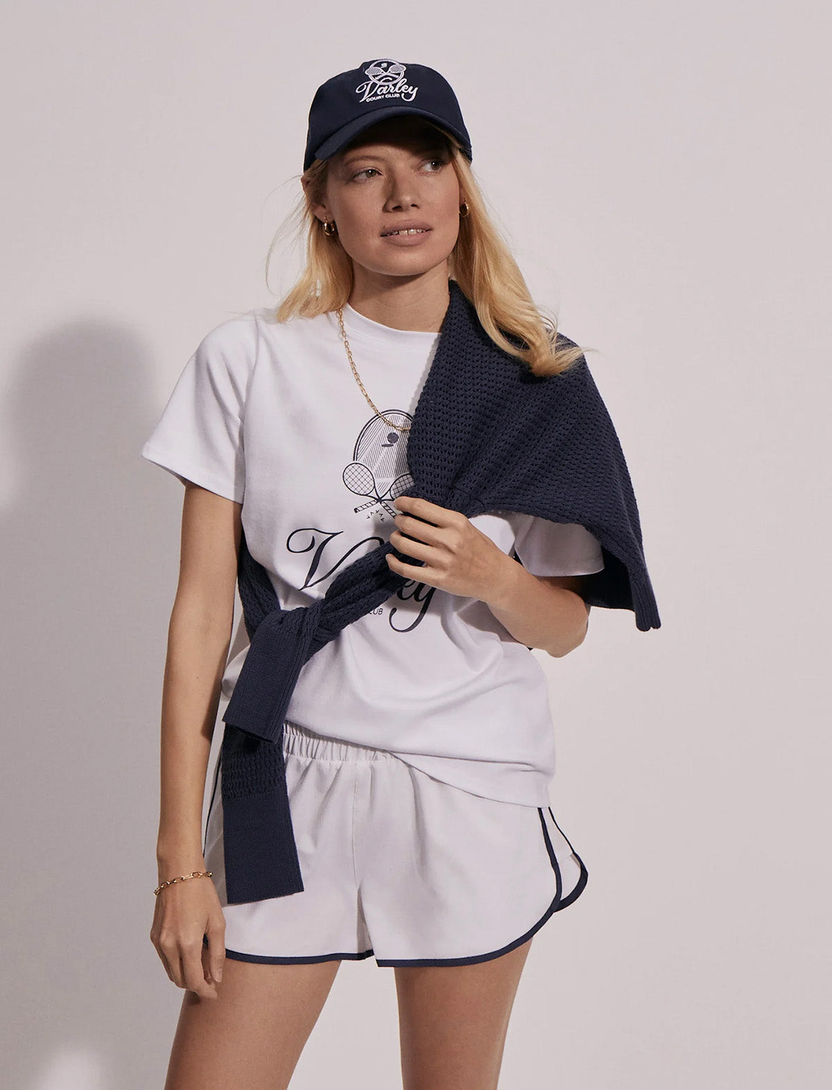 VARLEY Coventry Branded Tee In White