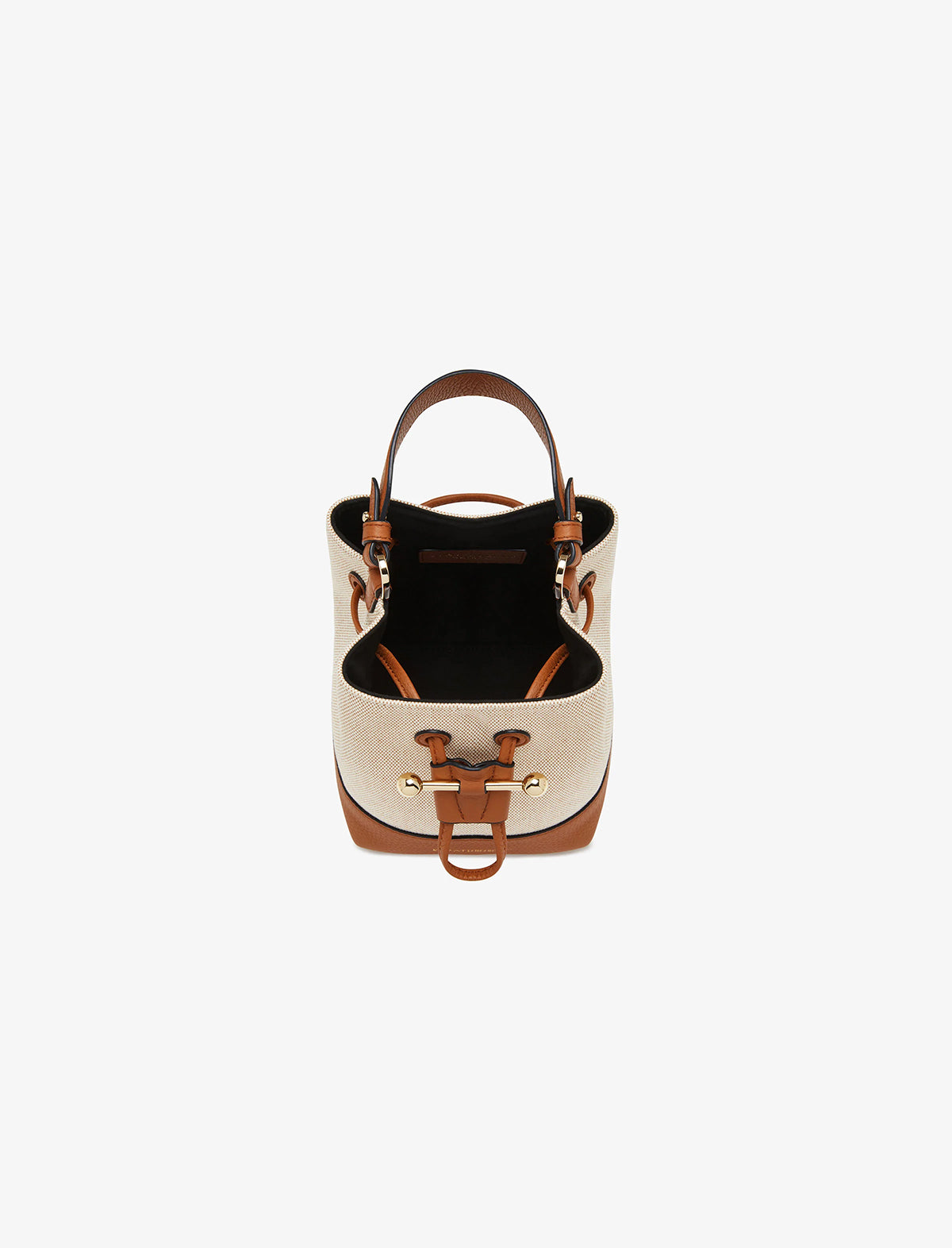 STRATHBERRY Osette Bag In Canvas/Ecru/Tan