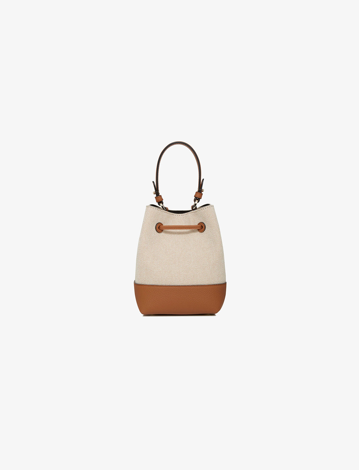 STRATHBERRY Osette Bag In Canvas/Ecru/Tan