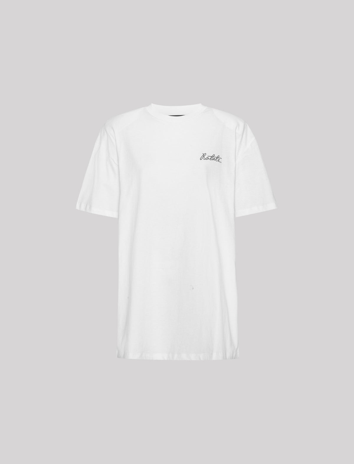 ROTATE BIRGER CHRISTENSEN Oversized Logo T-Shirt In Bright White