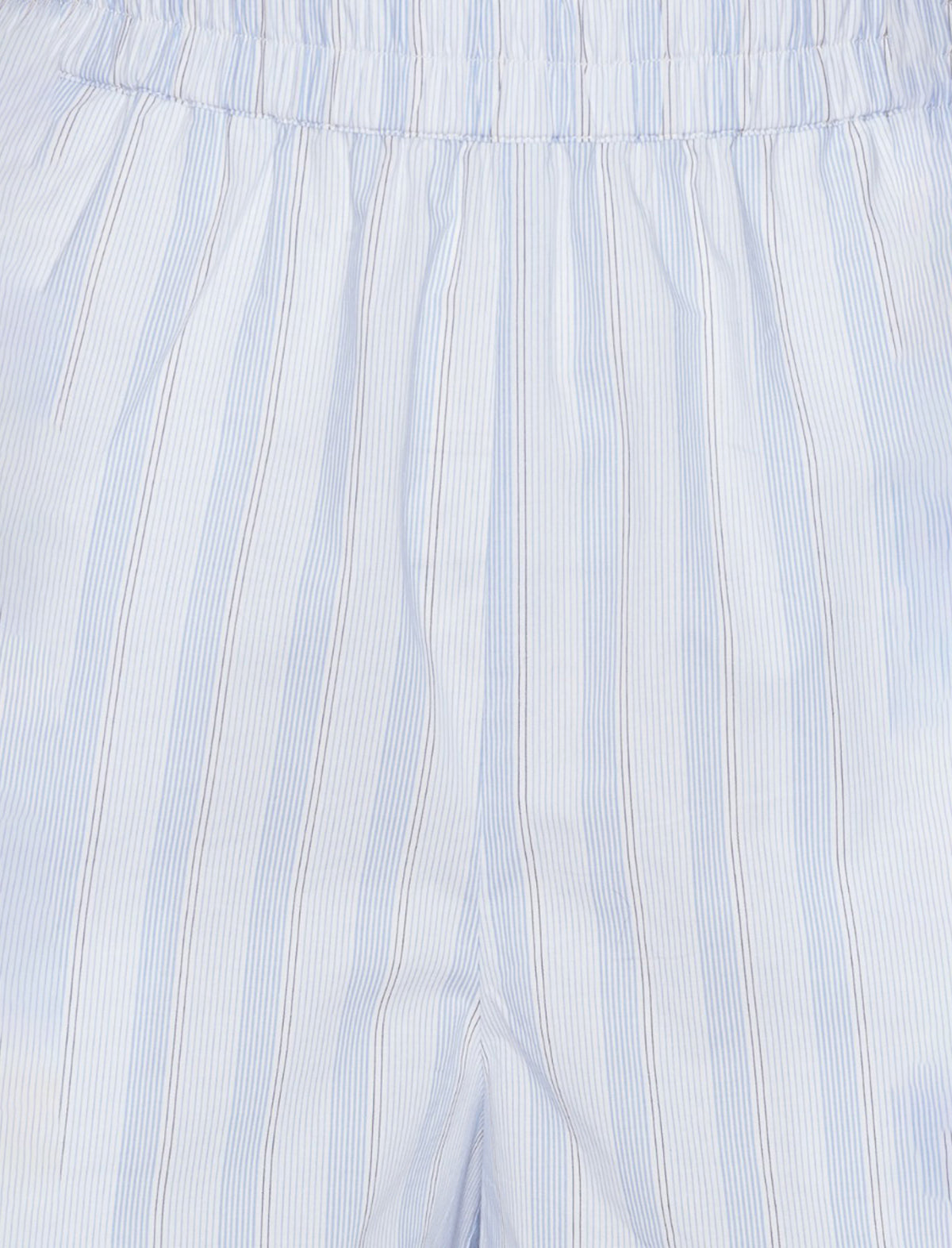 REMAIN Striped Wide Shorts in Grapemist Comb