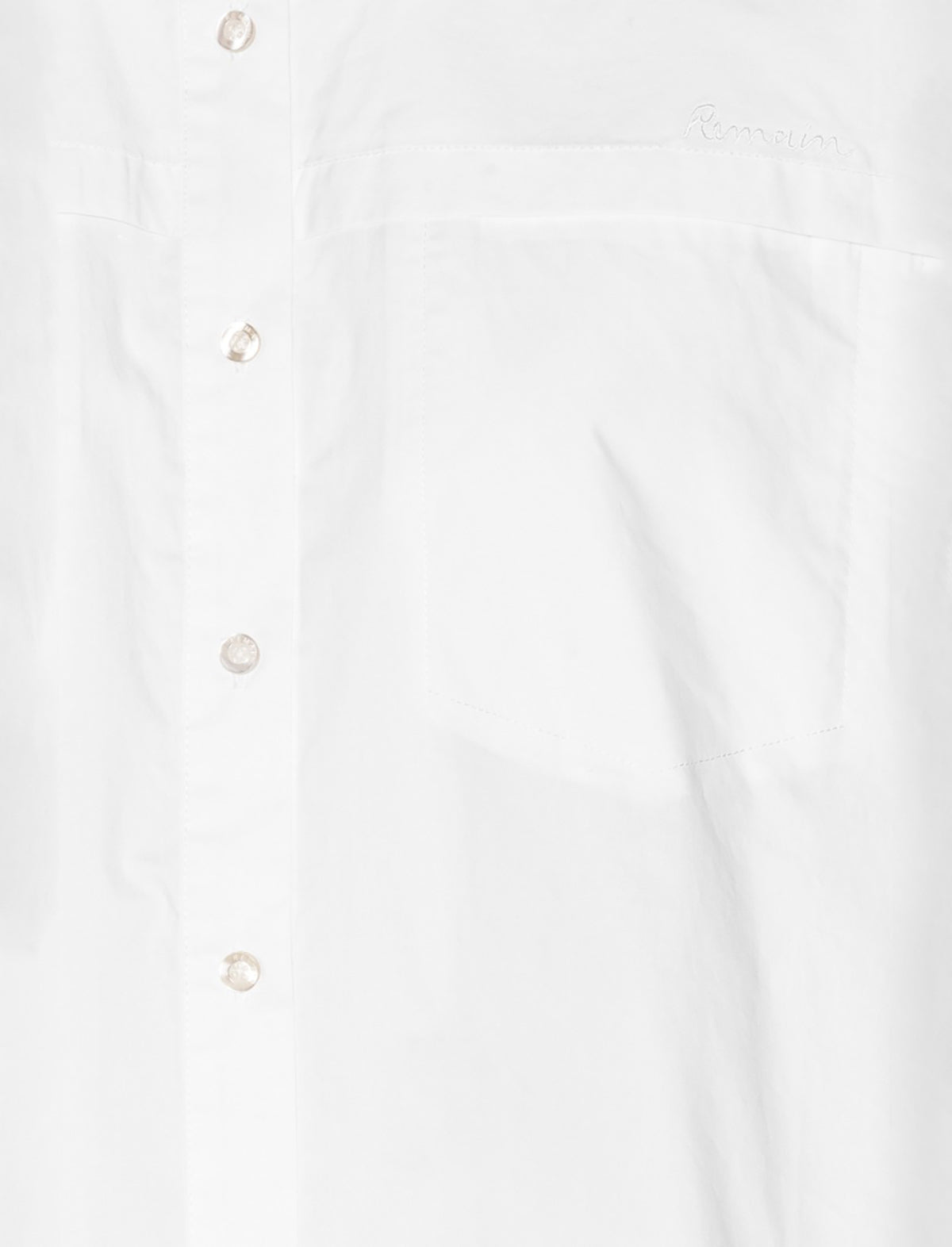 REMAIN Poplin Oversized Shirt in Bright White