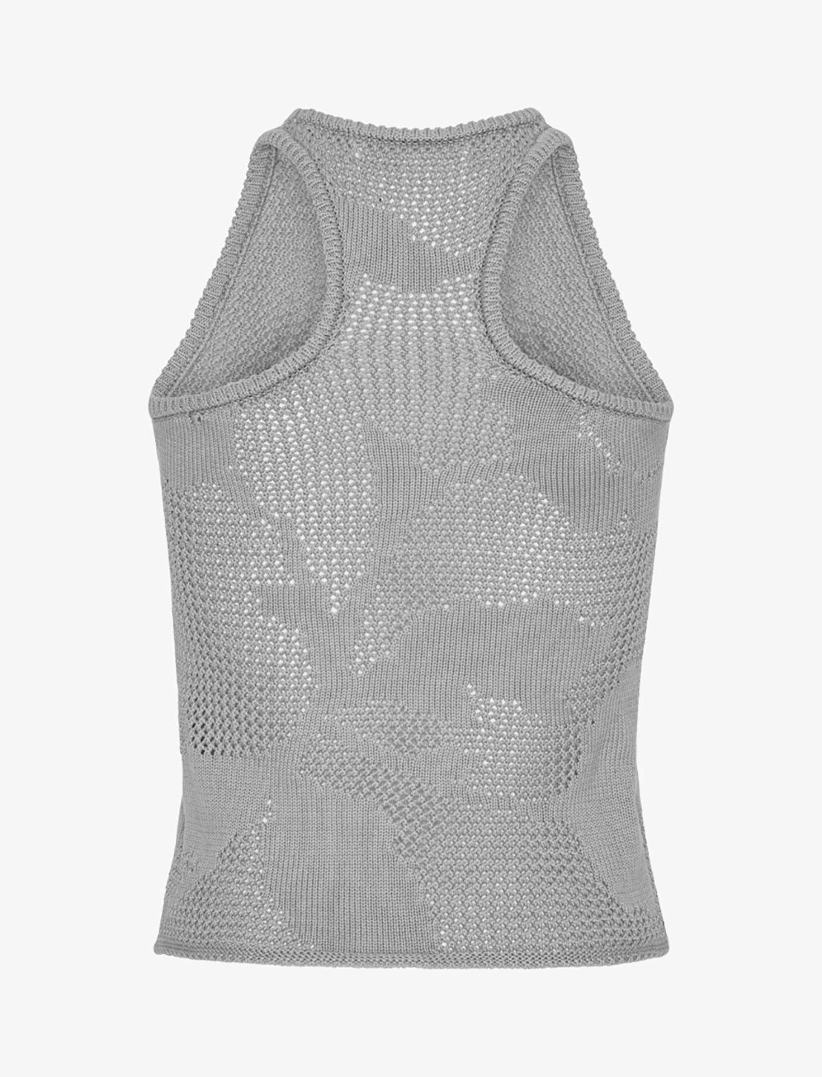 REMAIN Knit Lace Top in Griffin Grey