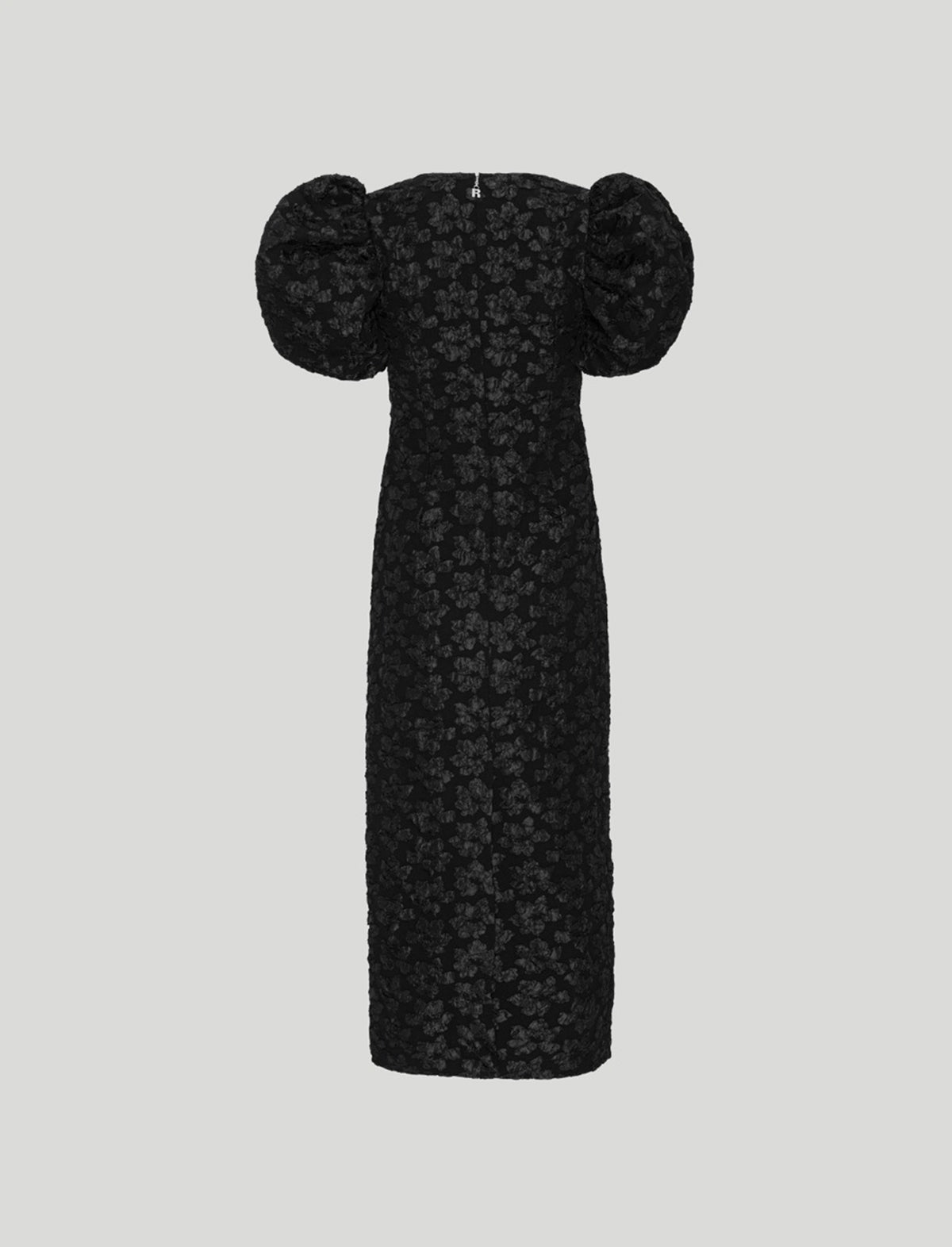 ROTATE Holiday Ruby Jacquard Midi Dress in Black