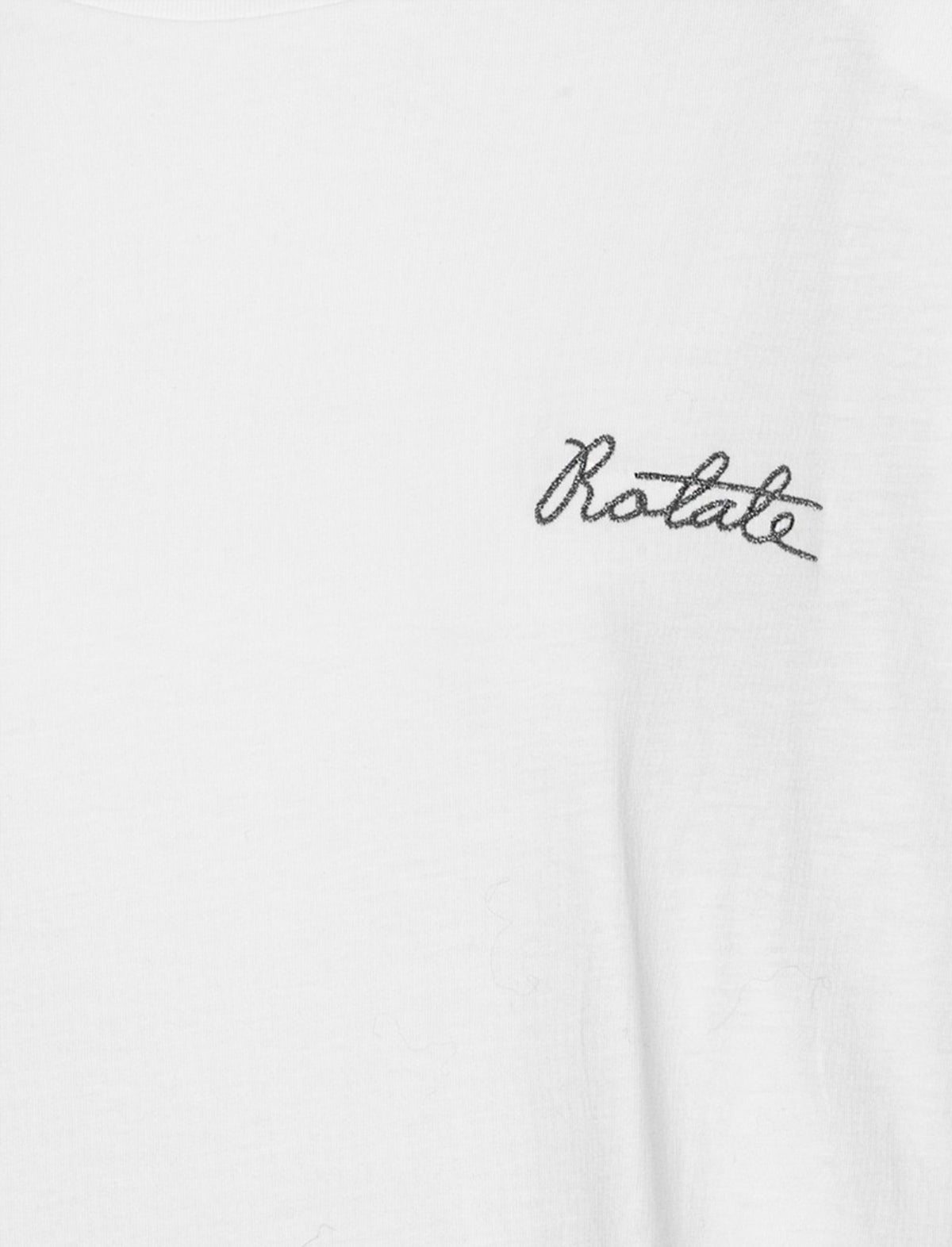 ROTATE BIRGER CHRISTENSEN Oversized Logo T-Shirt In Bright White