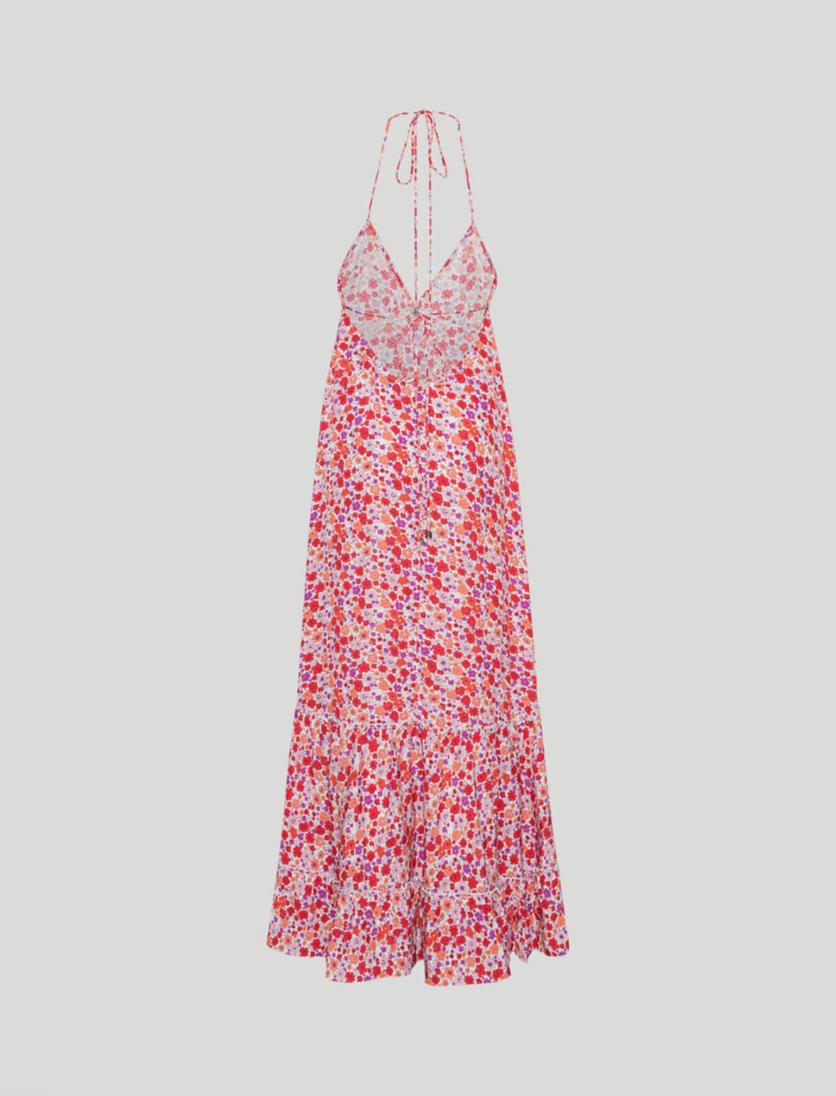 ROTATE SUNDAY 6 Jacquard Maxi Dress in Red Floral Print