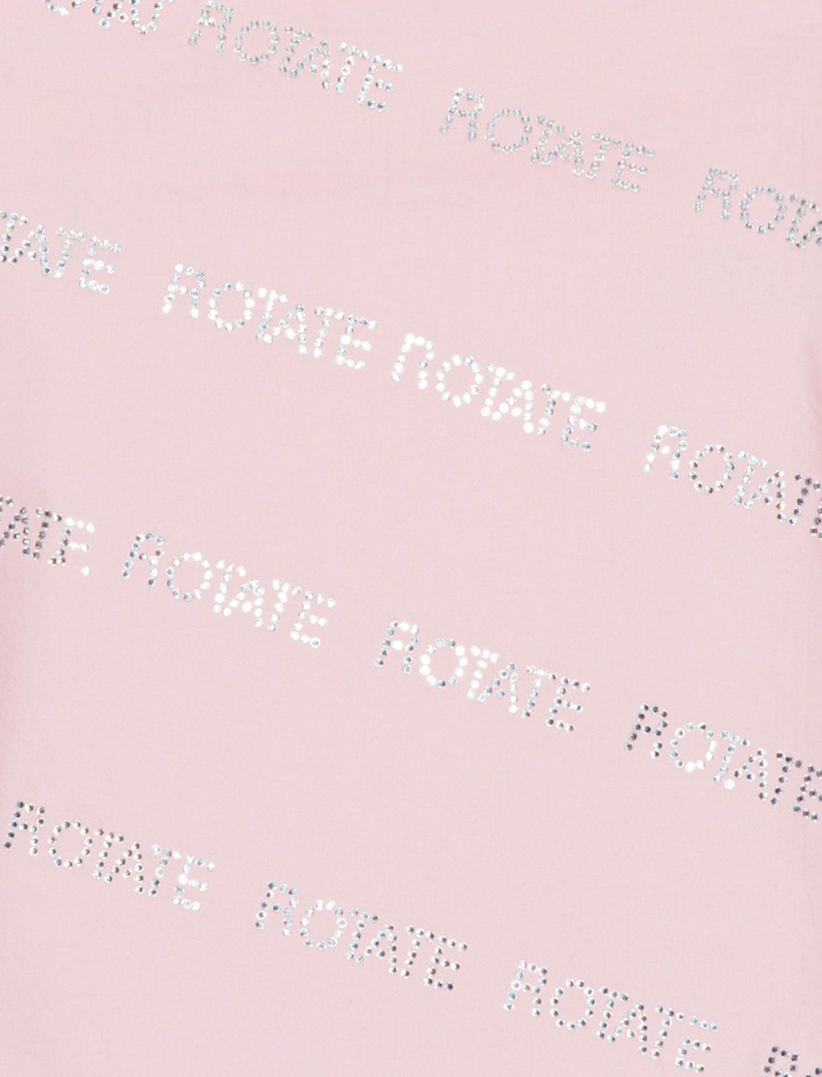 ROTATE SUNDAY 6 Crystal Embellished Strapless Top in Ballet Slipper