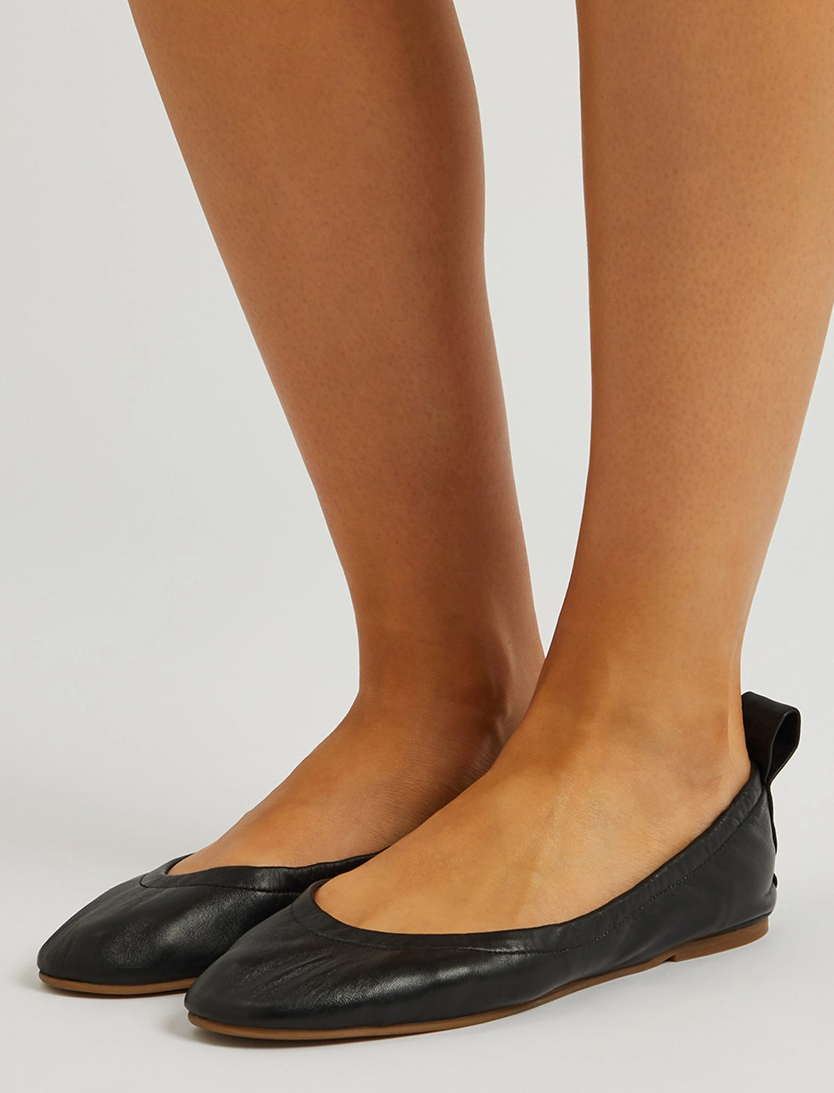 ATP Atelier Teano Nappa Ballet Flats in Black