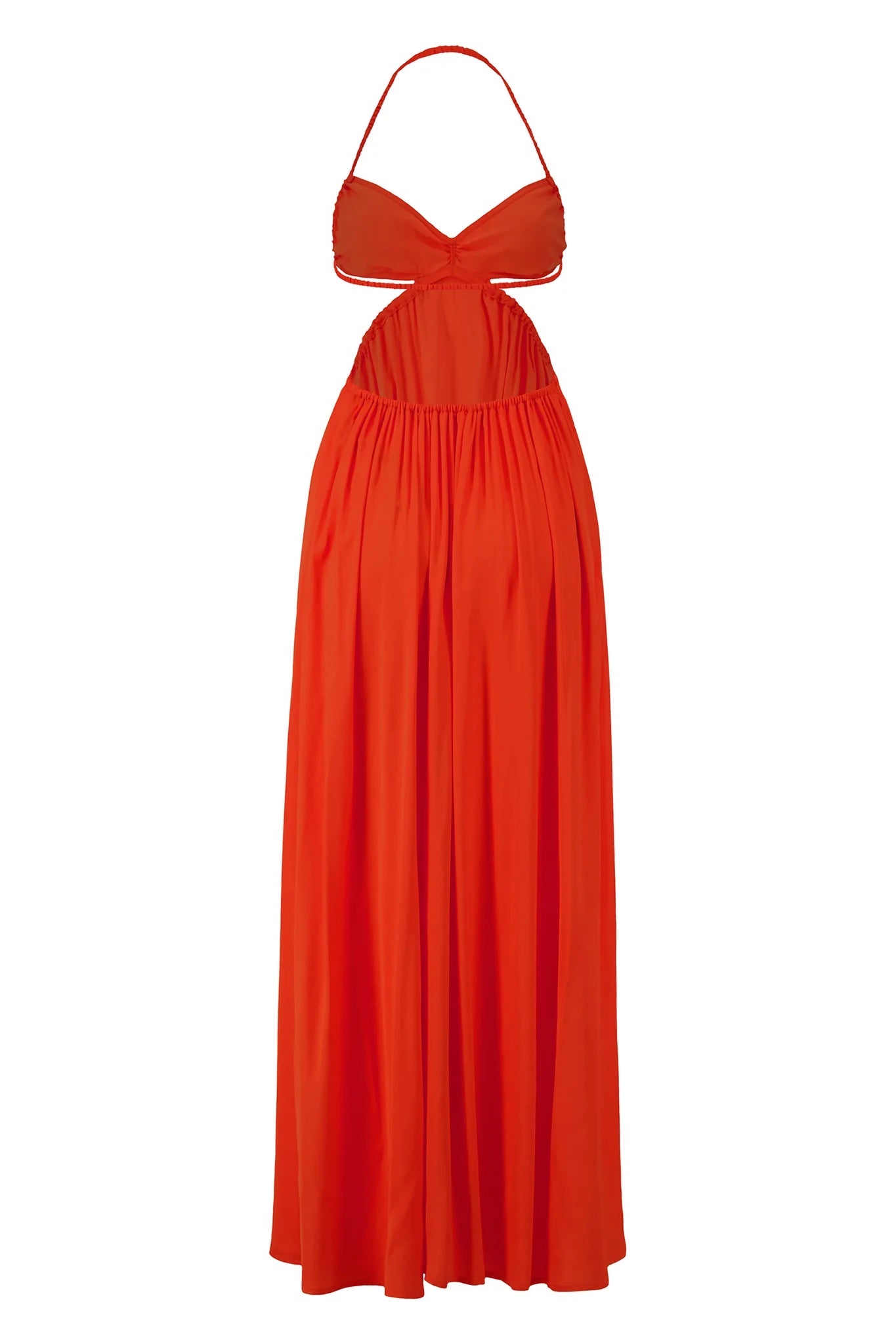 BEAUFILLE Alina Maxi Dress in Tangerine