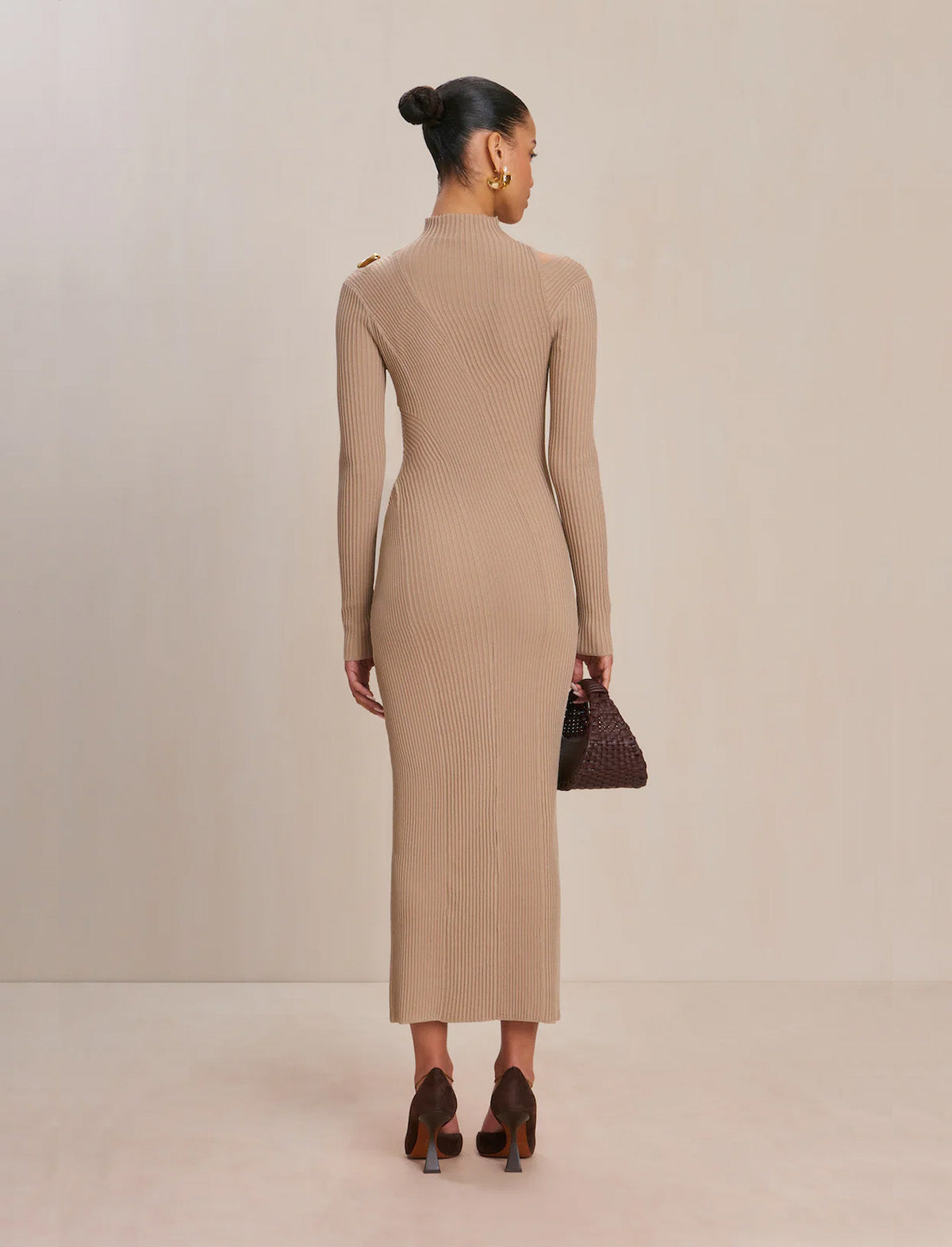 CULT GAIA Alyssa Knit Dress In Fog