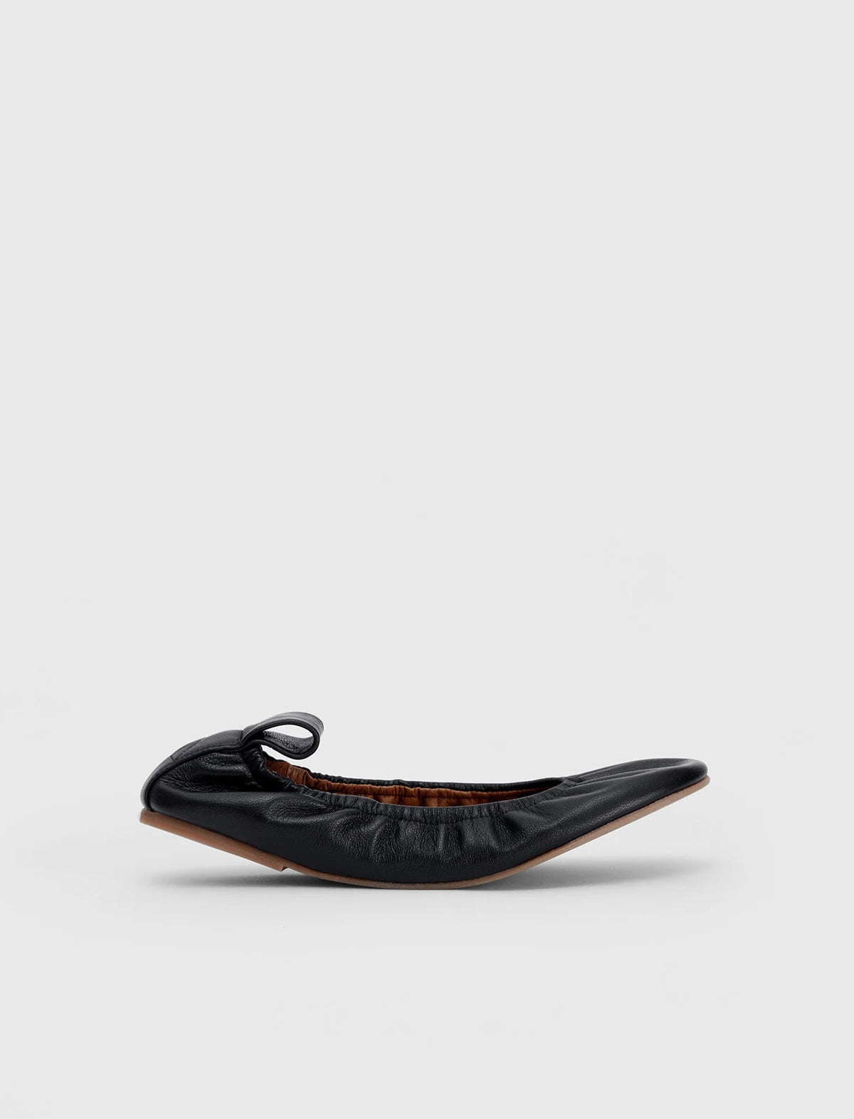 ATP Atelier Teano Nappa Ballet Flats in Black