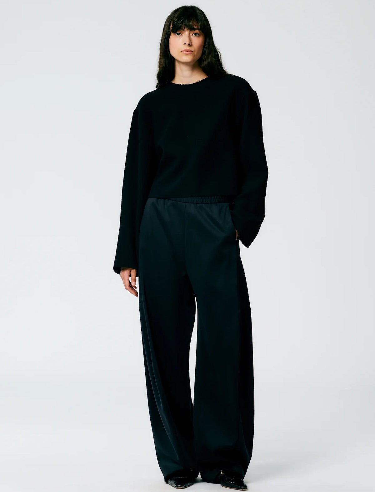 TIBI Active Knit Winslow Pant in Black - Petite