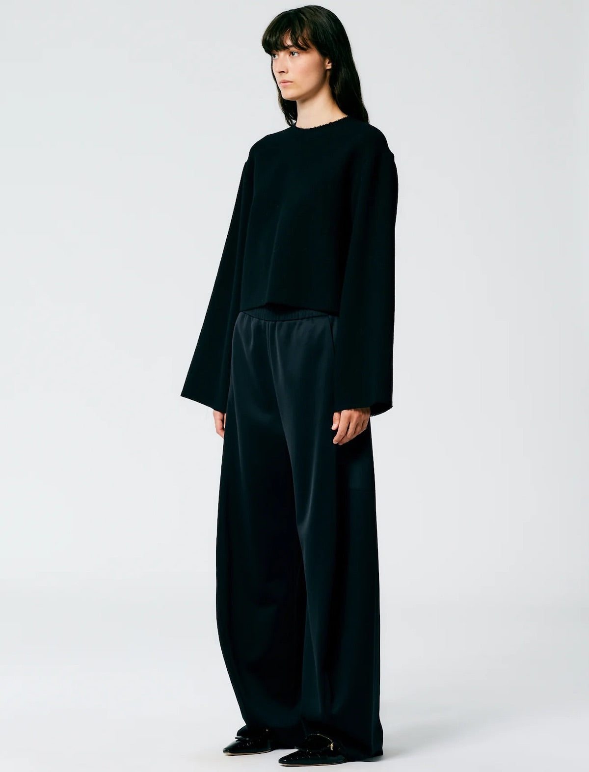 TIBI Active Knit Winslow Pant in Black - Petite