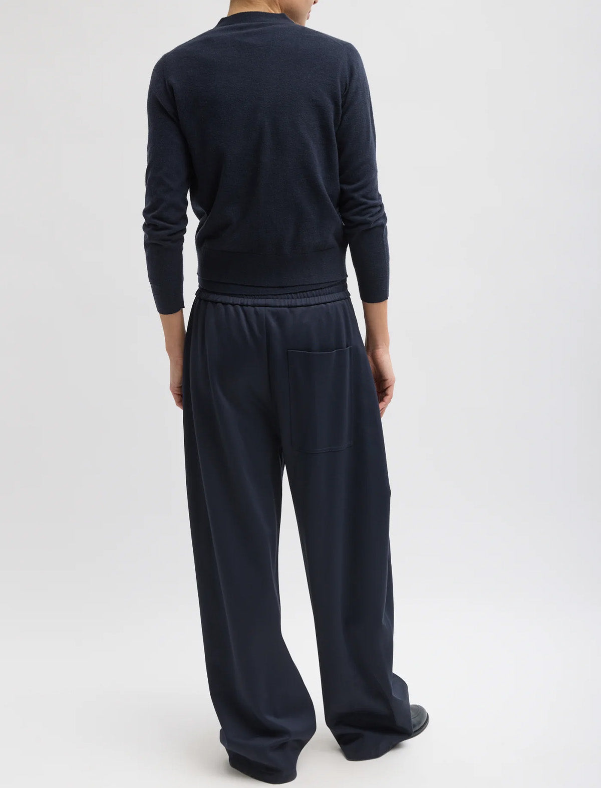 TIBI Active Knit Winslow Pant in Navy