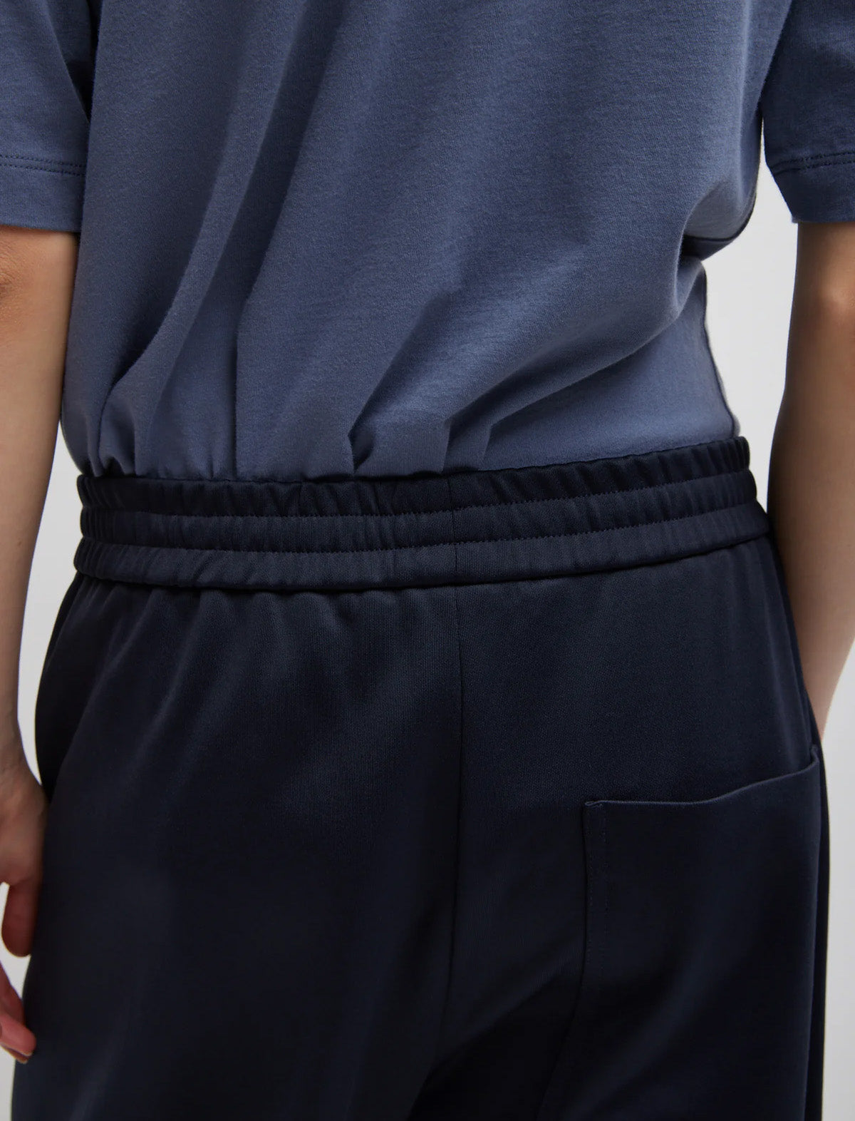 TIBI Active Knit Winslow Pant in Navy