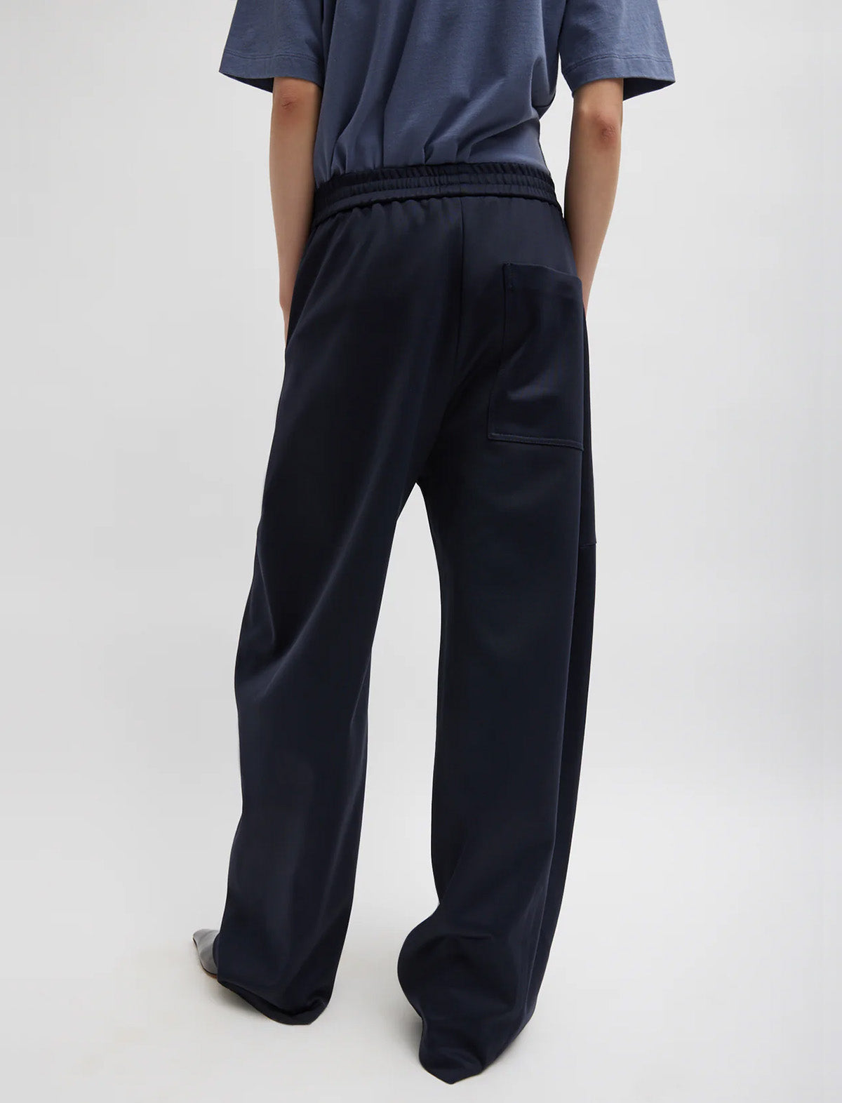 TIBI Active Knit Winslow Pant in Navy
