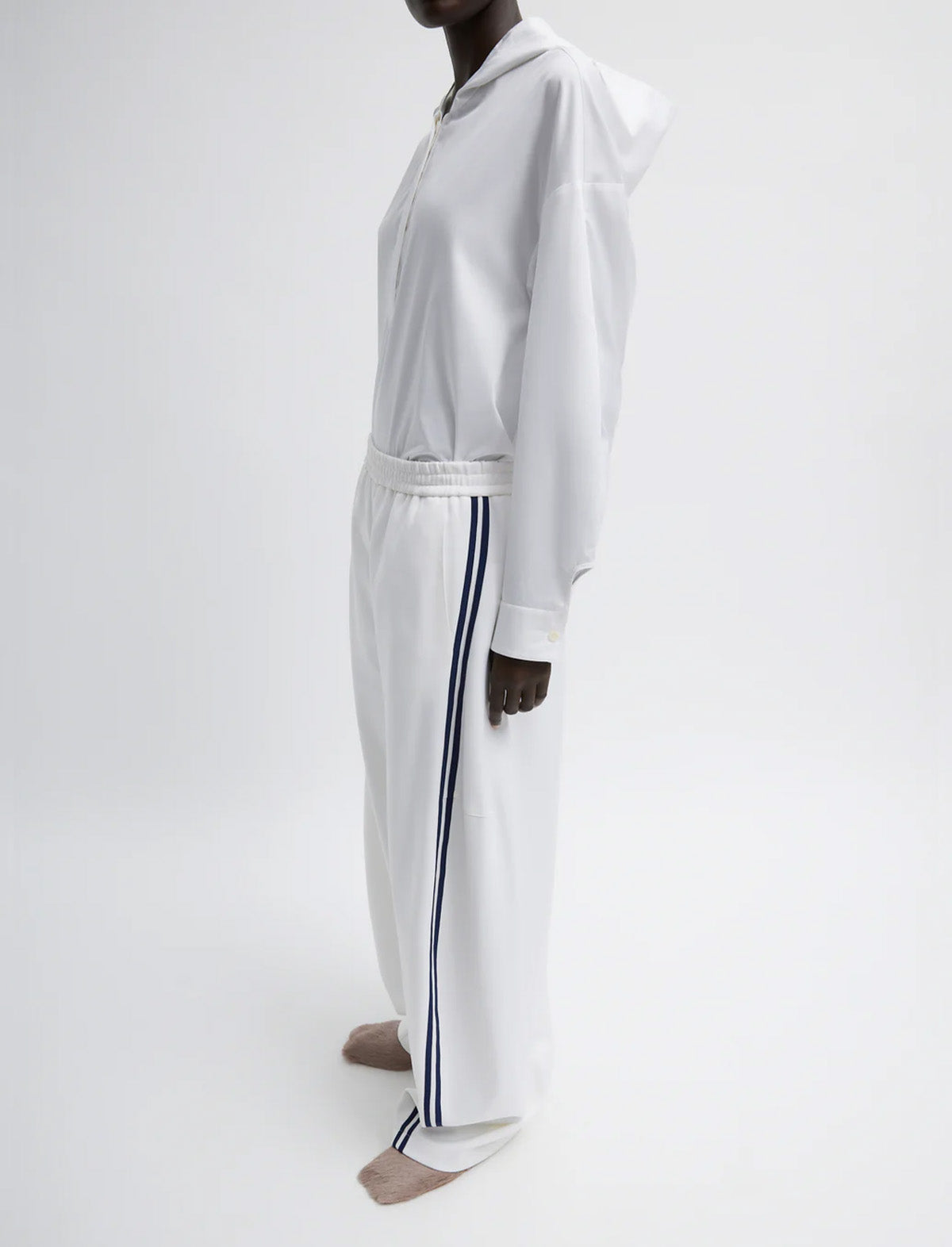 TIBI Active Knit Winslow Pant in White