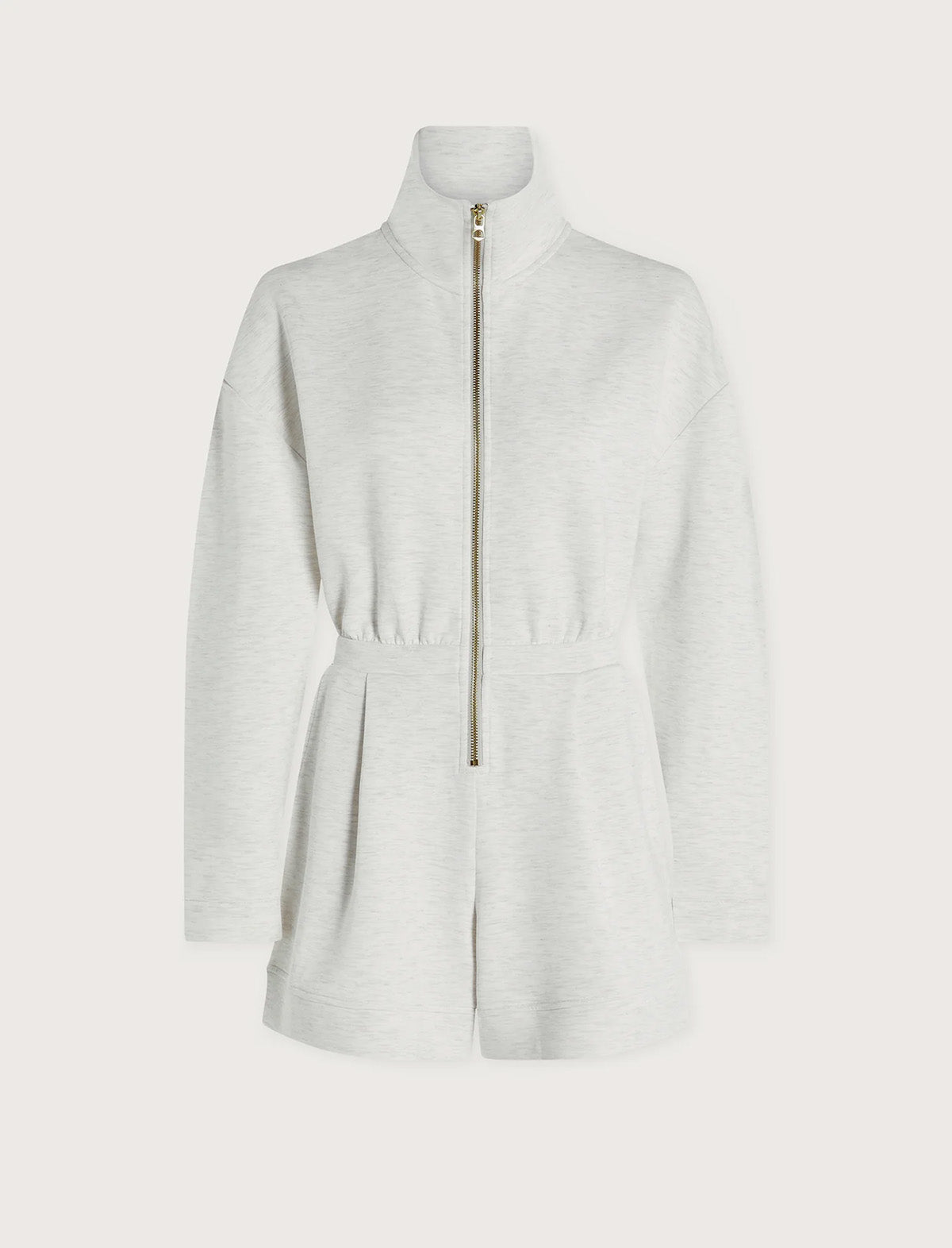 VARLEY Annika Playsuit in Ivory Marl