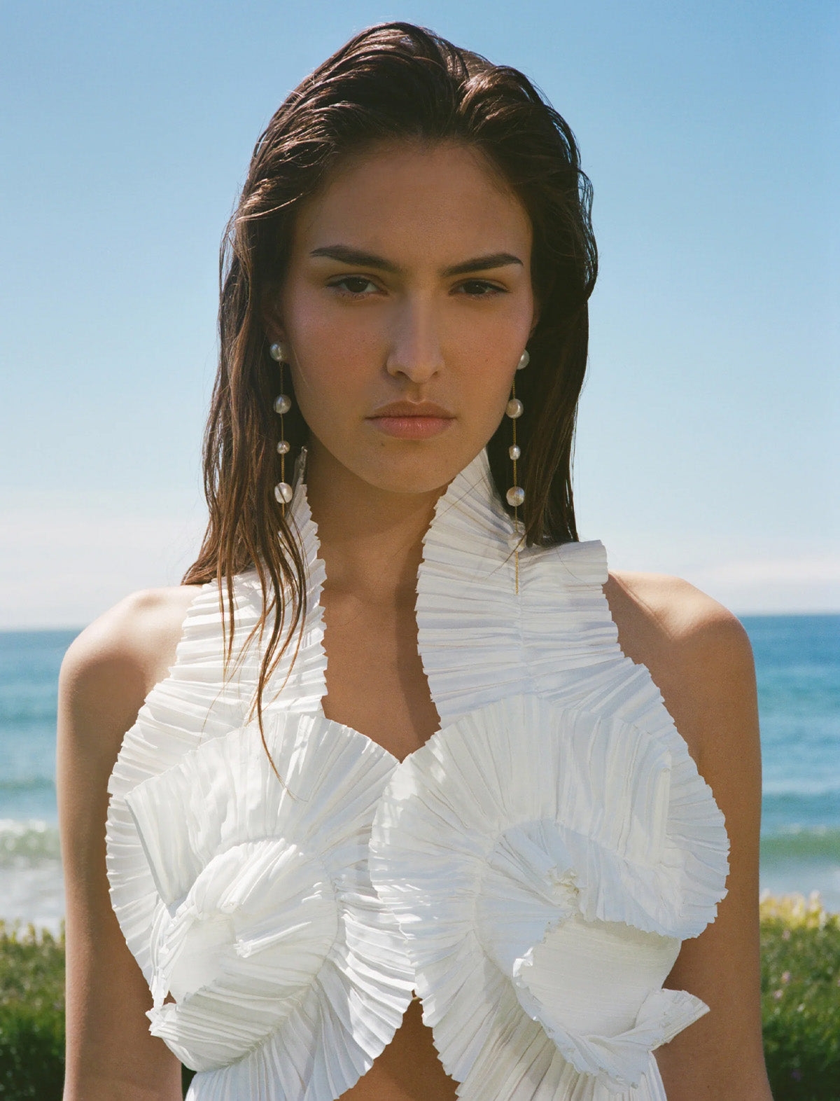 CULT GAIA Atum Earring in Pearl