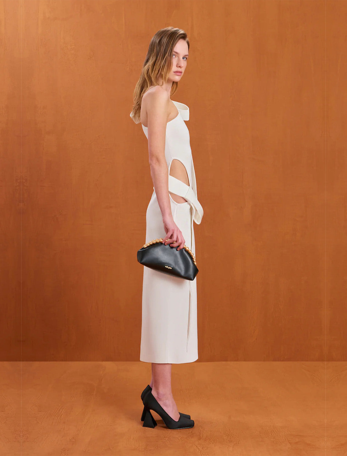 CULT GAIA Blenda Knit Dress In Off White