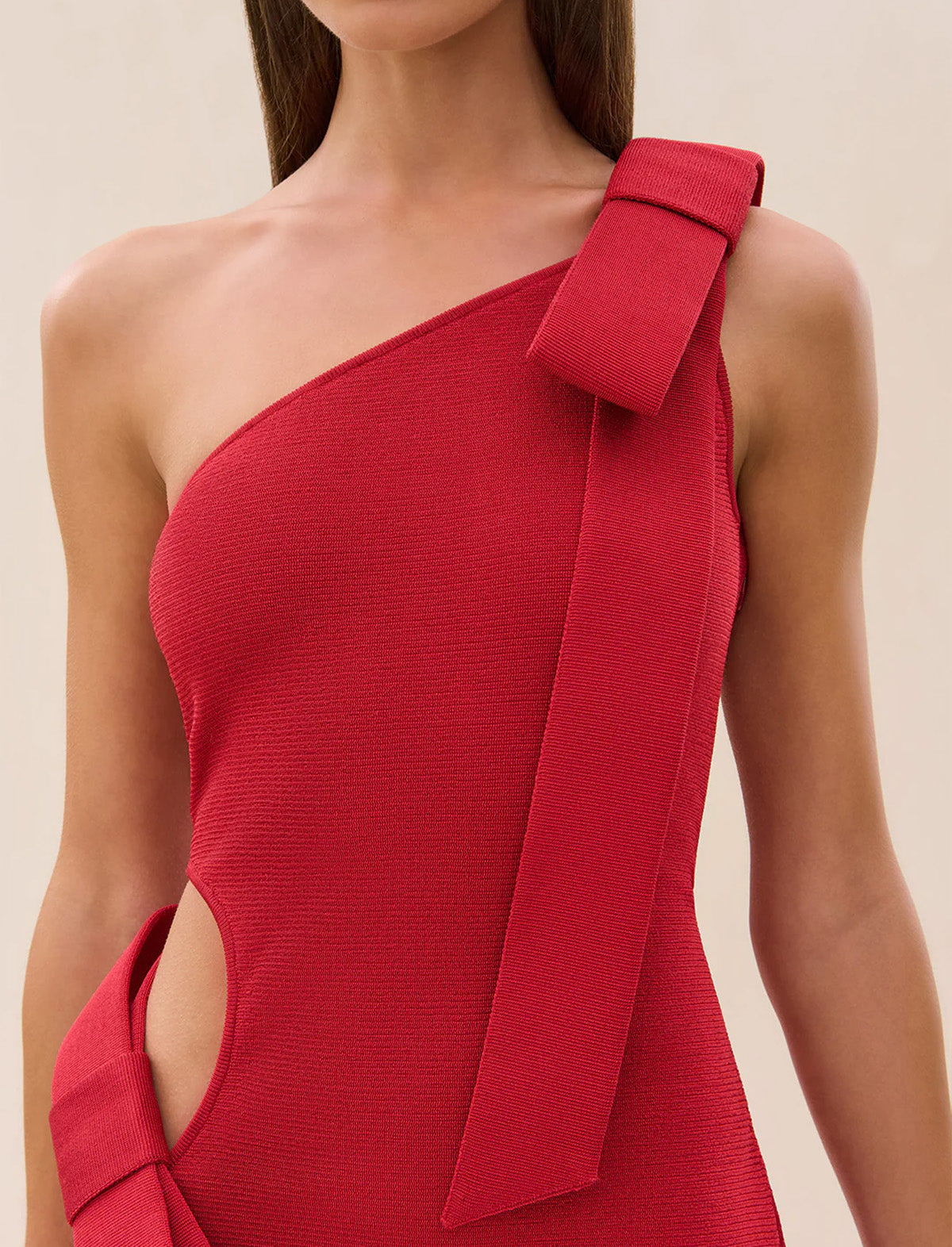 CULT GAIA Blendie Knit Dress In Merlot