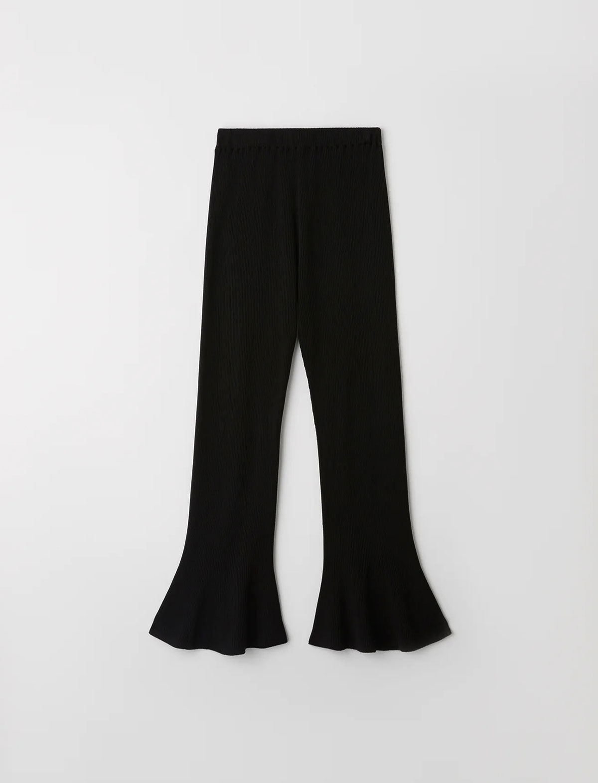 CFCL Cupro Rib Knit Pants 2 in Black