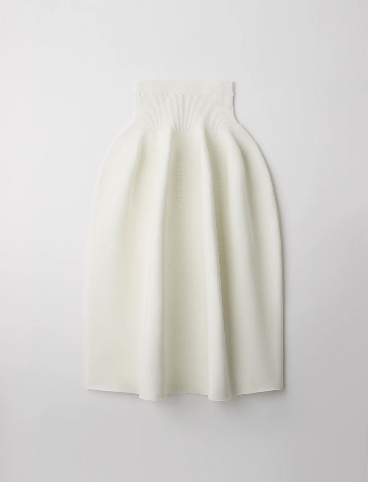 CFCL Pottery Peplum Knit Skirt 1-2 In White