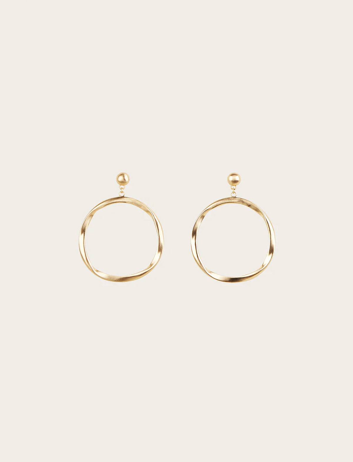 CULT GAIA Serena Earrings in Brushed Brass