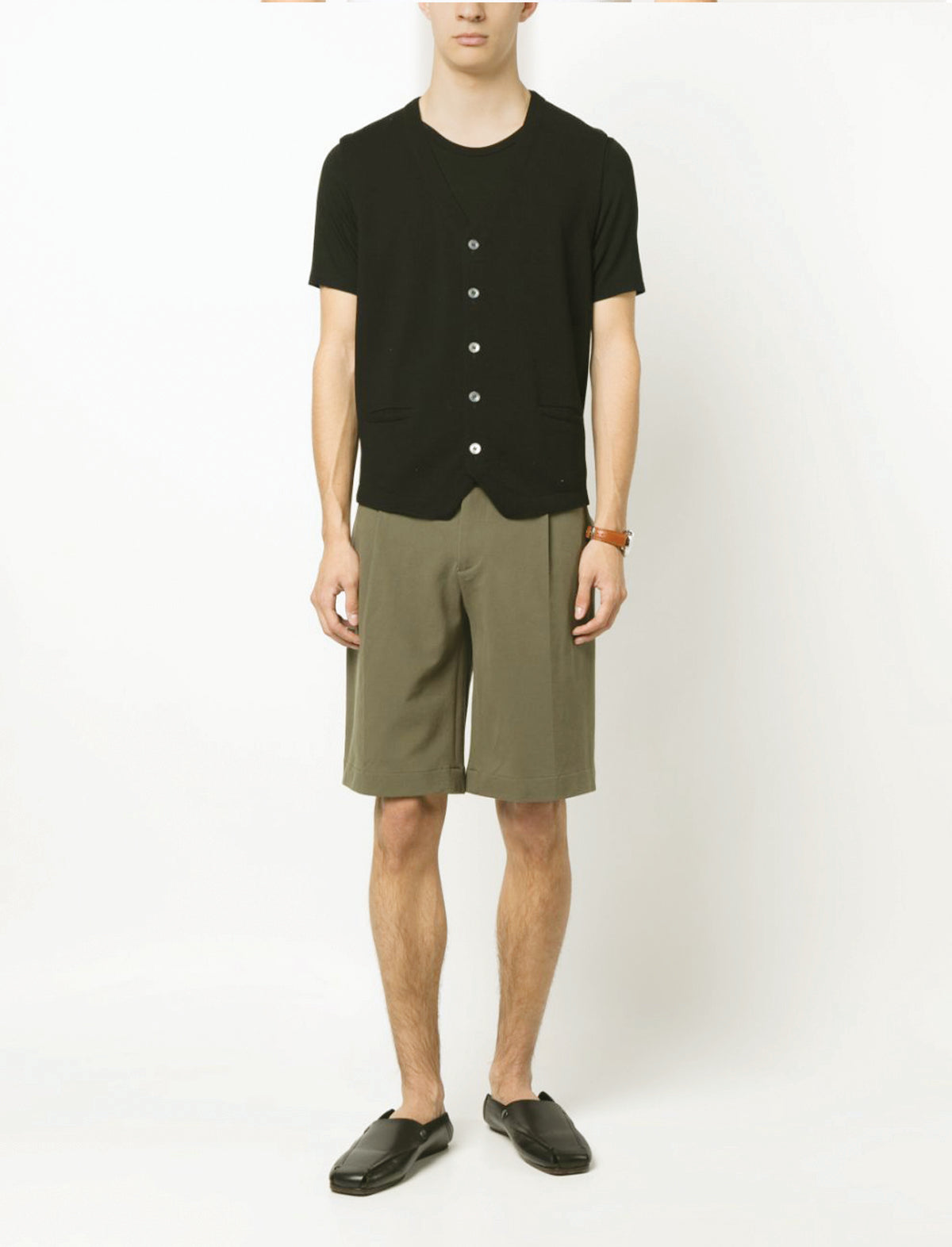 CIRCOLO 1901 Piquet Bermuda Shorts in Ever Green