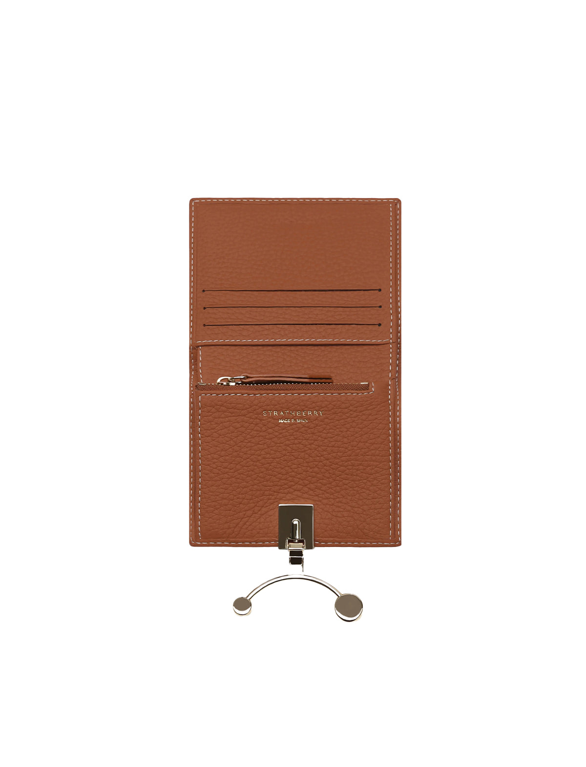 STRATHBERRY Crescent Wallet in Grain Leather Tan