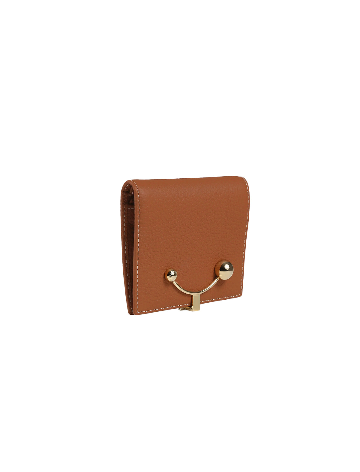 STRATHBERRY Crescent Wallet in Grain Leather Tan