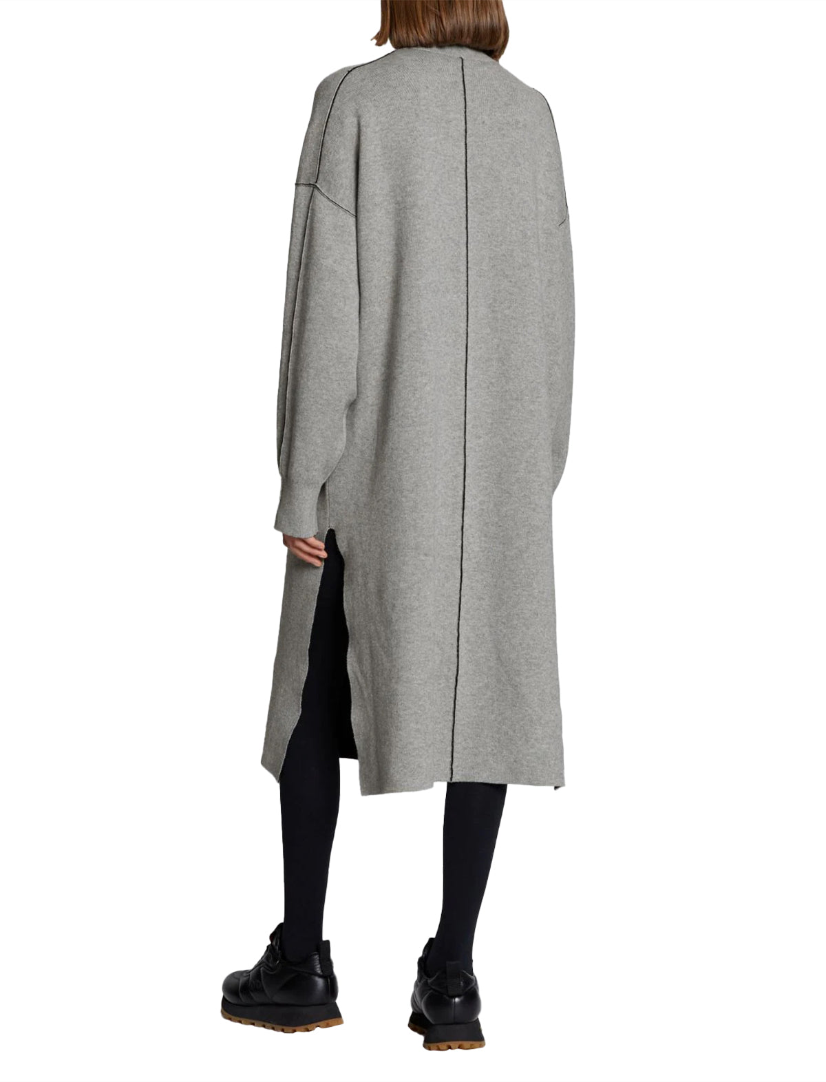 Proenza Schouler White Label Cashmere Blend Turtleneck Dress in Grey
