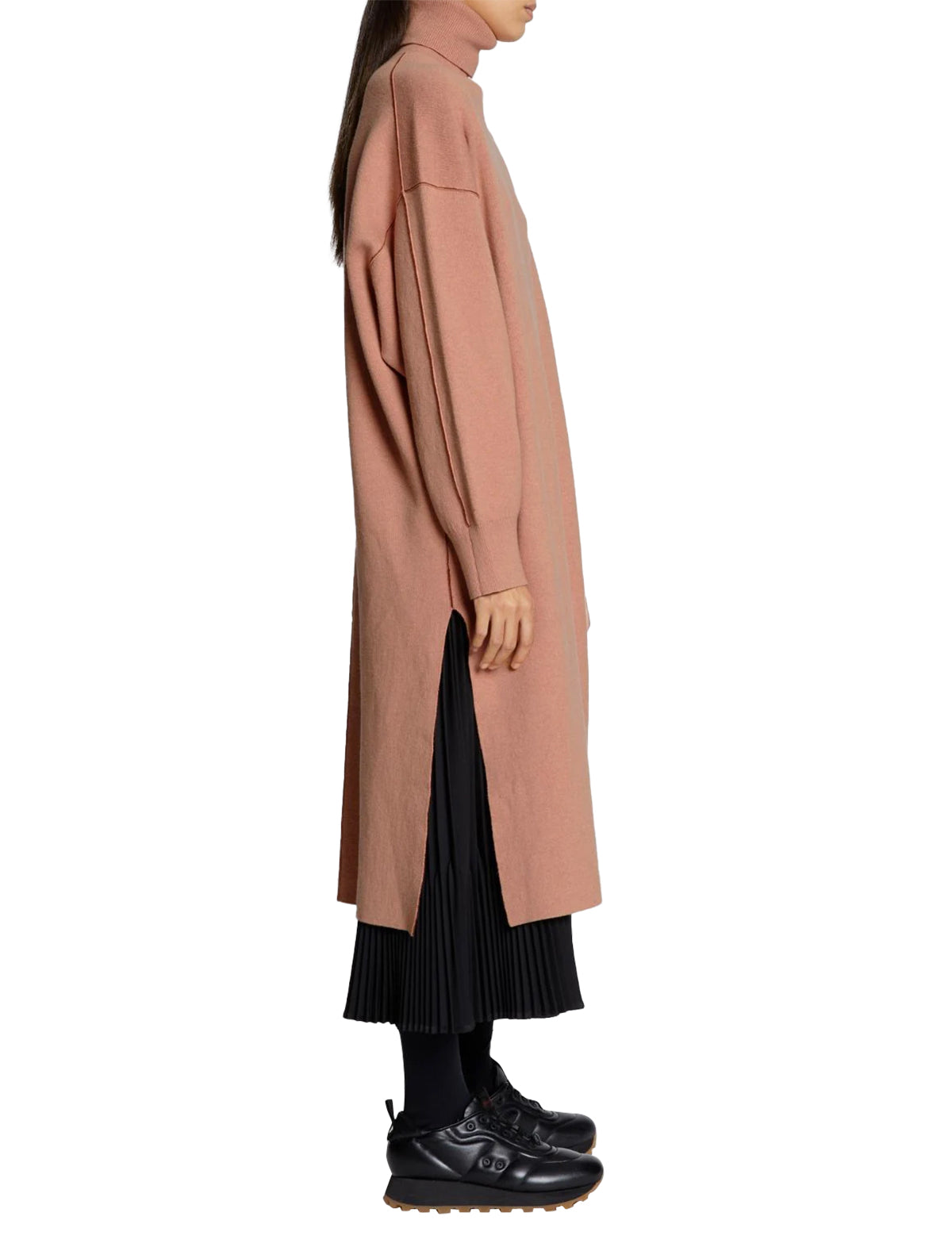 Proenza Schouler White Label Cashmere Blend Turtleneck Dress in Rose